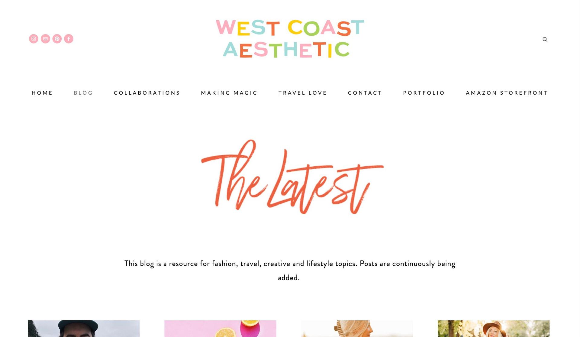 West Coast Aesthetic-blog examples