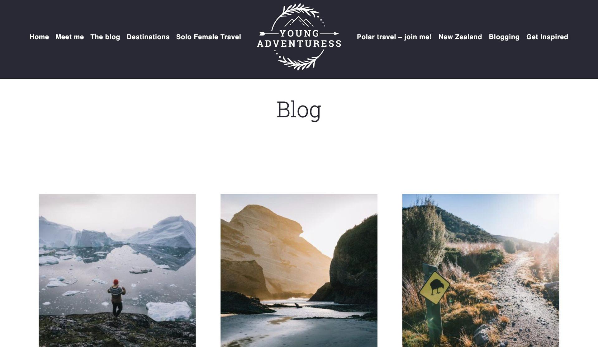 Young Adventuress-personal blog examples