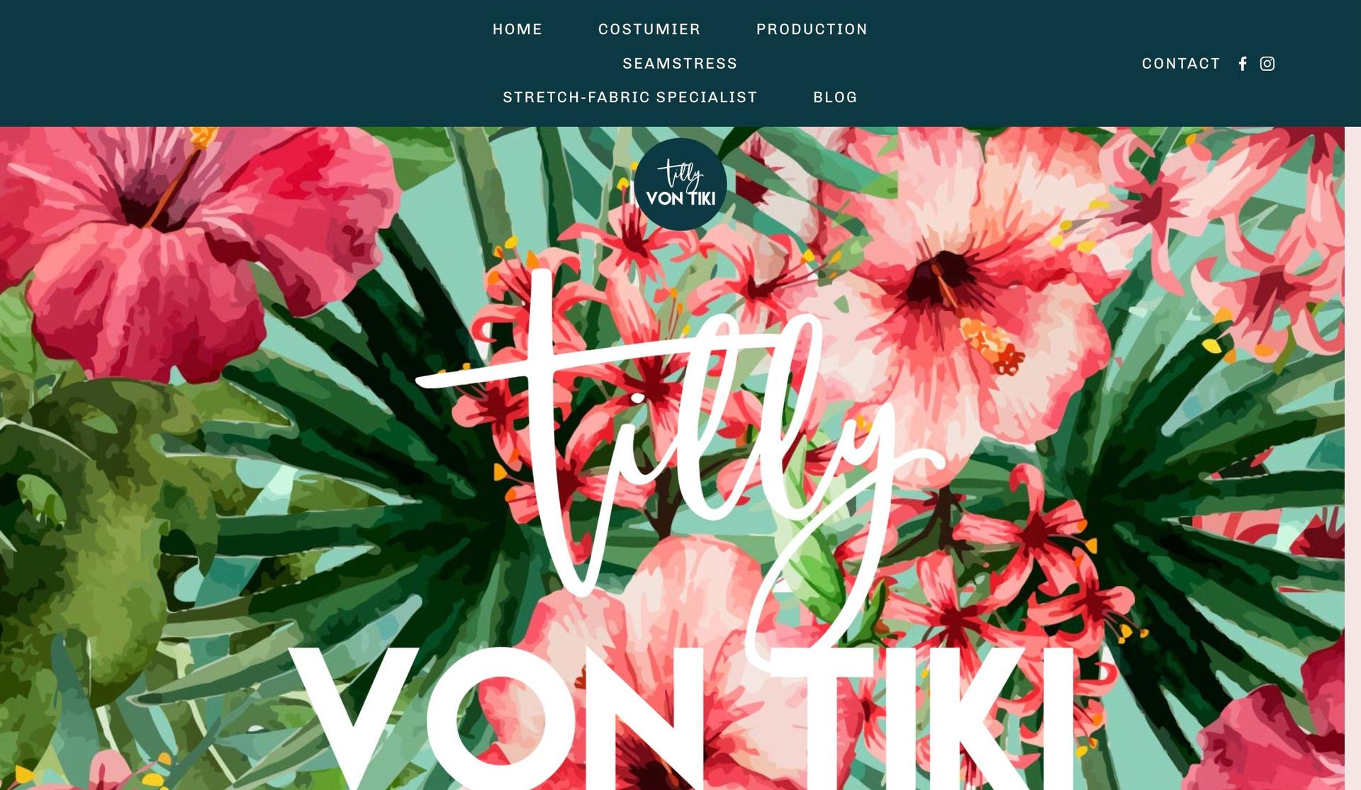 Tilly von Tiki-homepage design examples