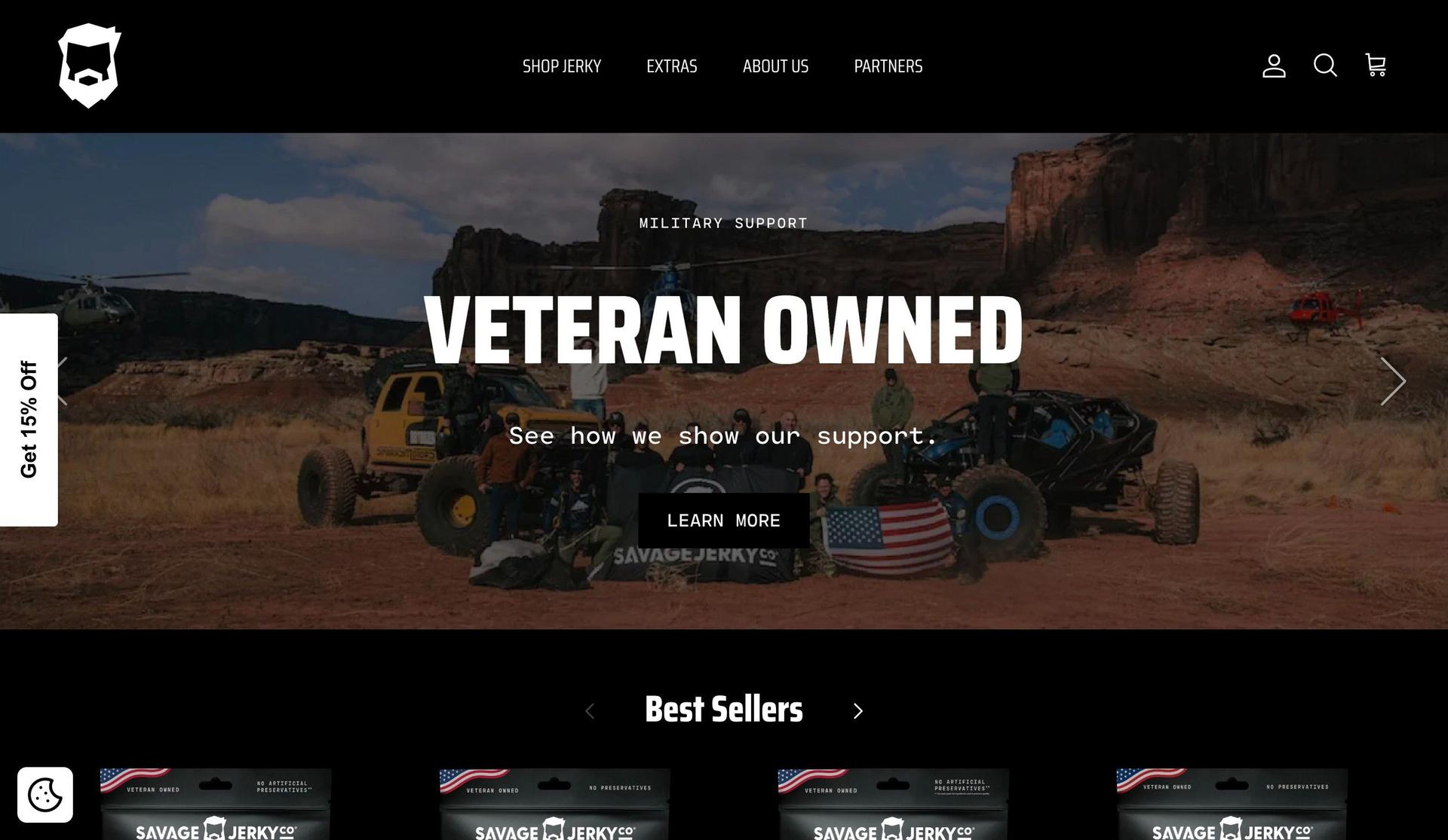 Savage Jerky-best website design