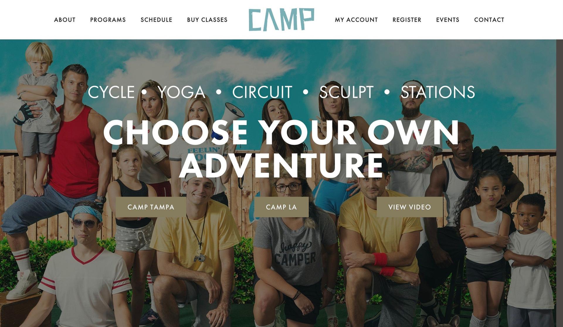 We Love Camp-best website design