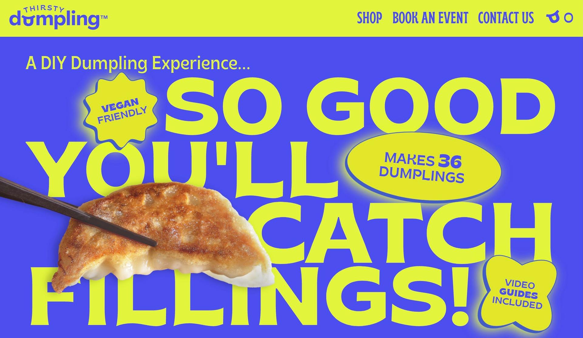 Thirsty Dumpling-framer website examples