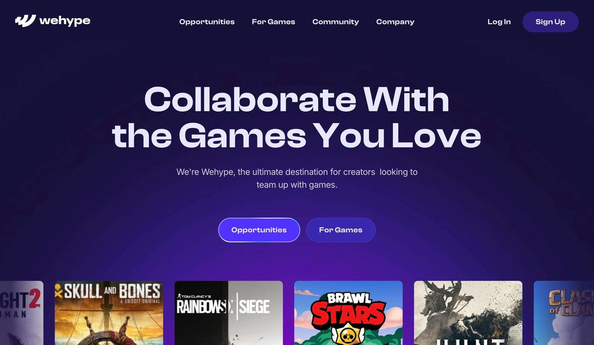 Wehype-framer website examples