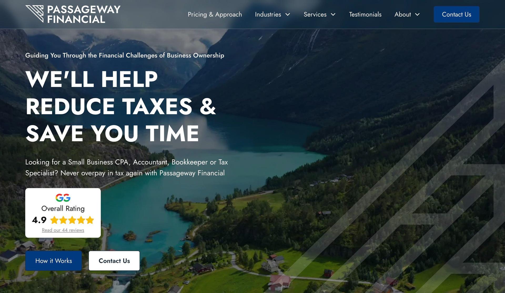 Passageway Financial-accountant website examples