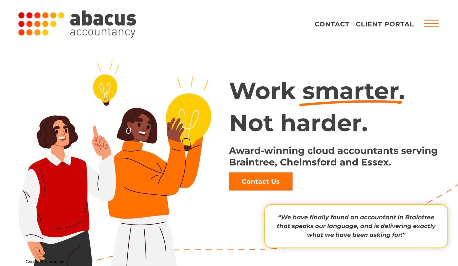 Abacus Accountancy-accountant website examples
