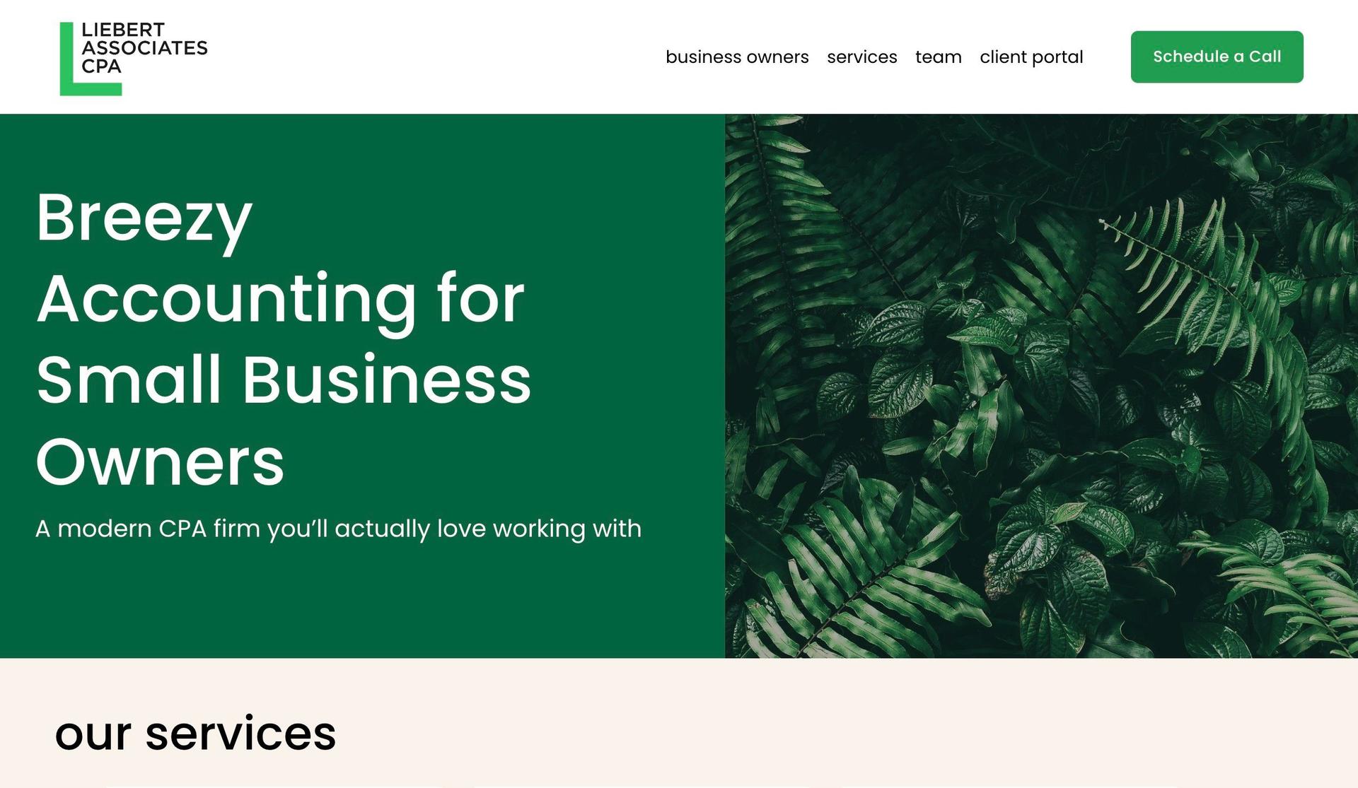 Liebert Associates-accountant website examples