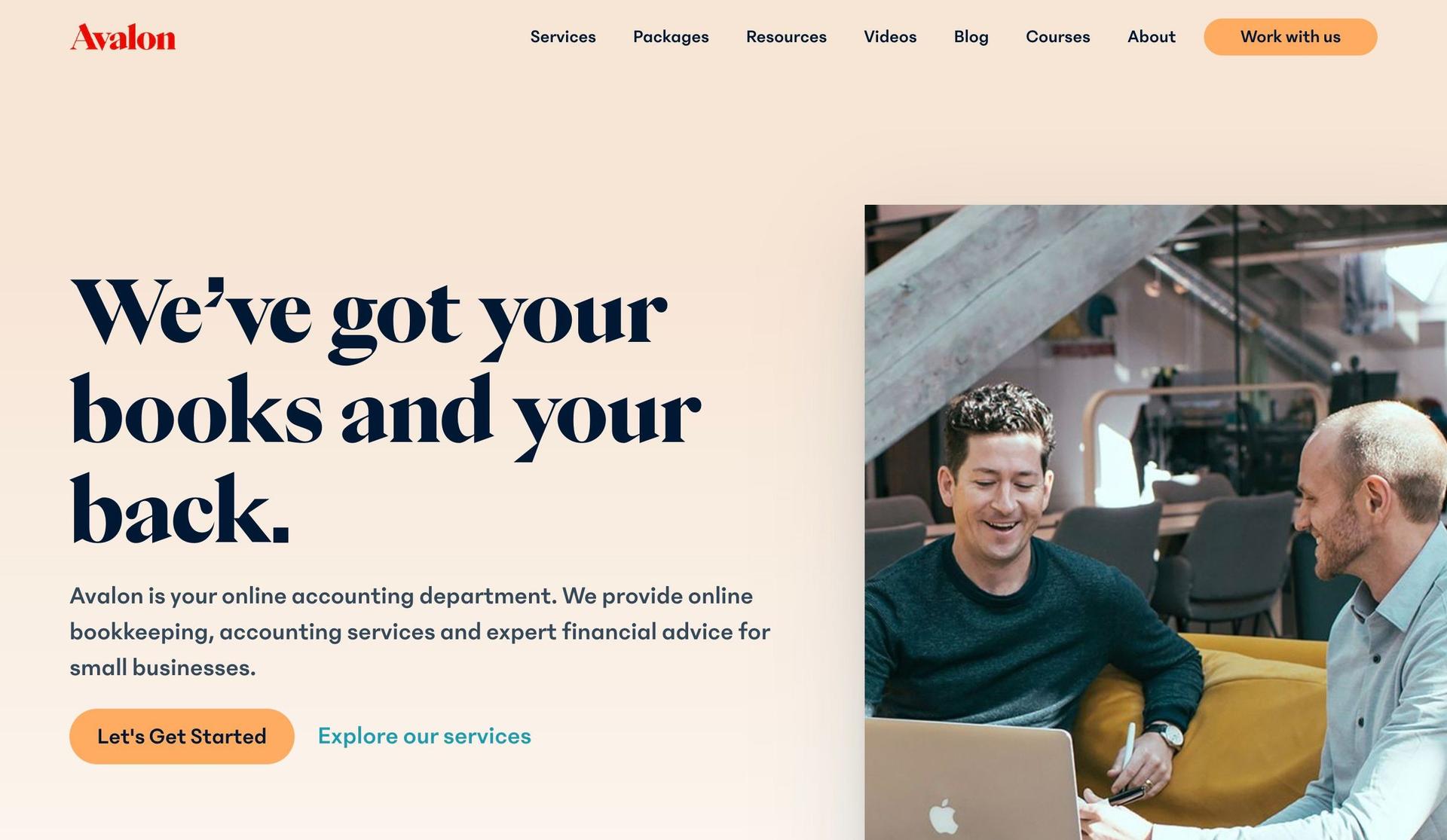 Avalon Accounting-accountant website examples