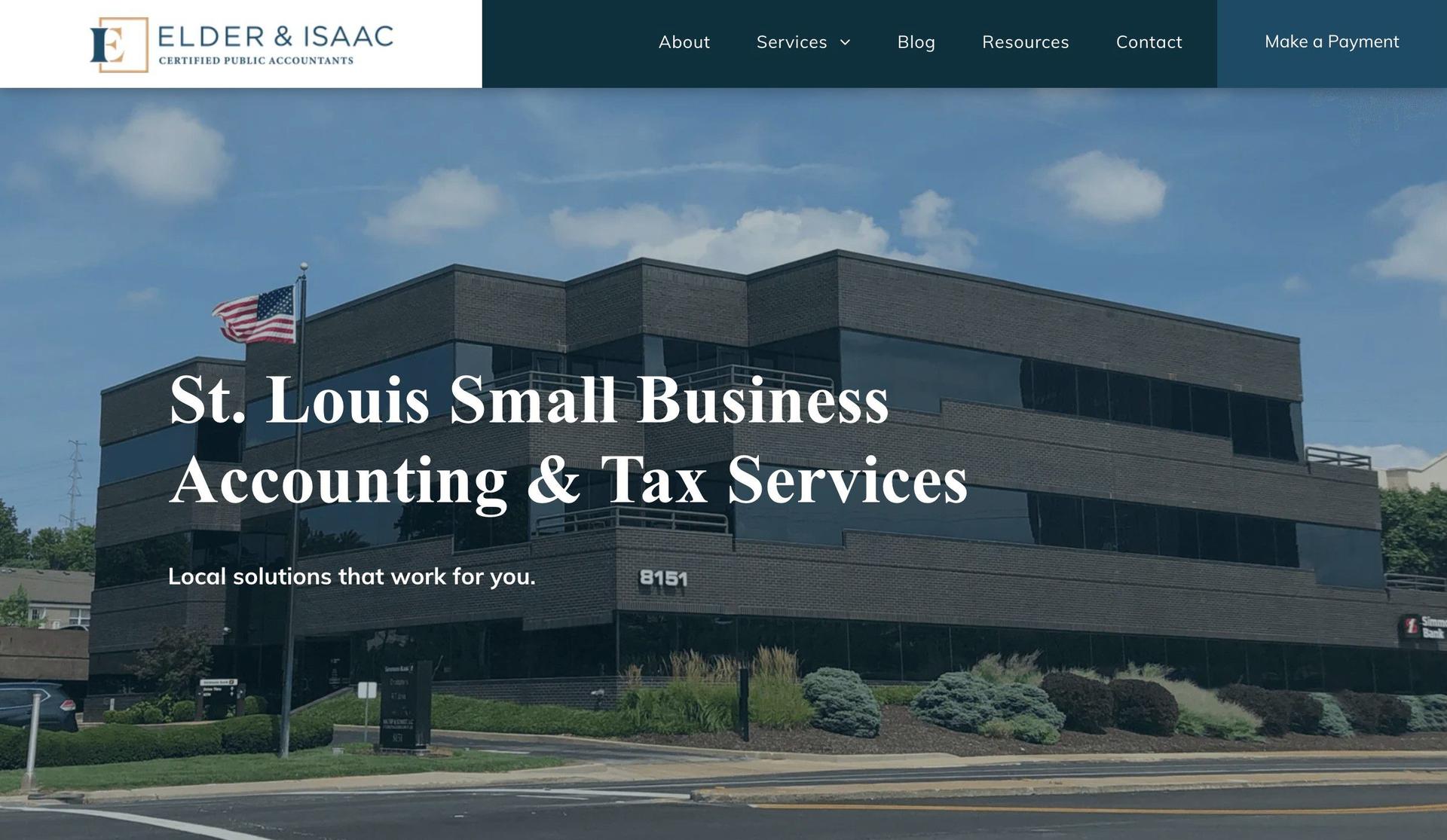 Elder & Associates CPA-accountant website examples