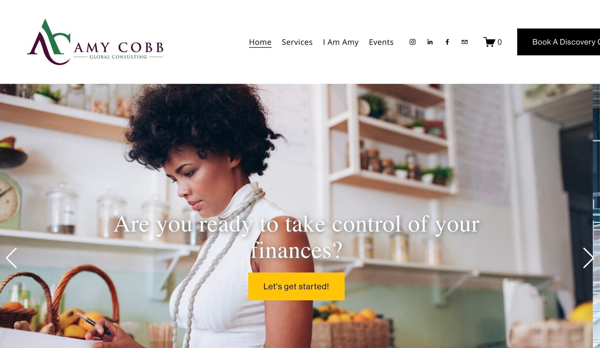 Amy Cobb-accountant website examples