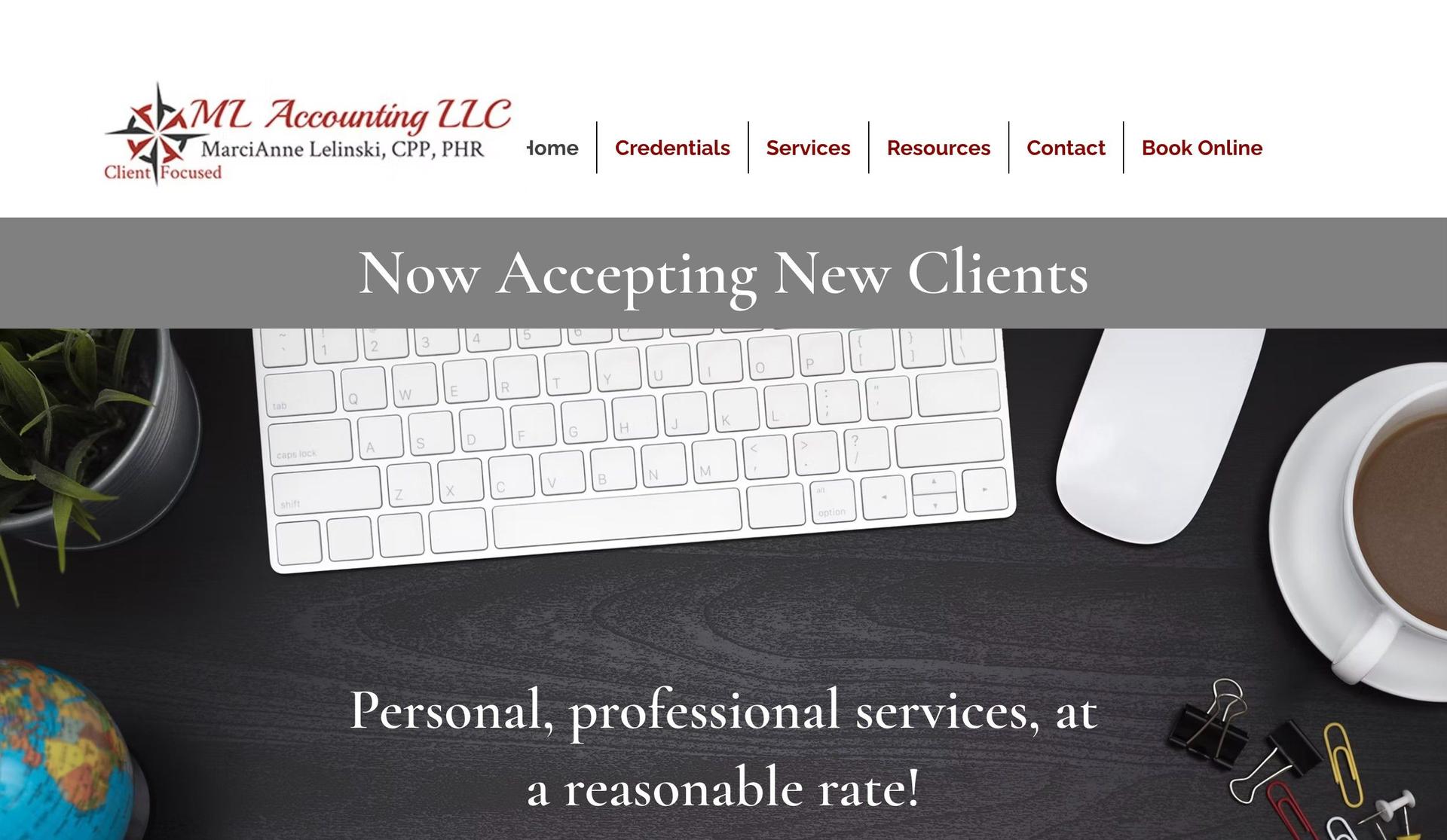 ML Accounting-accountant website examples