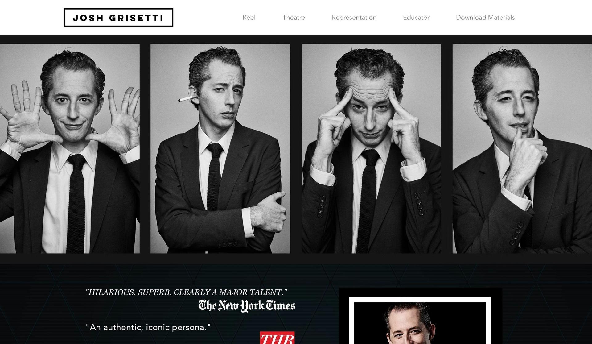 Josh Grisetti-personal website examples