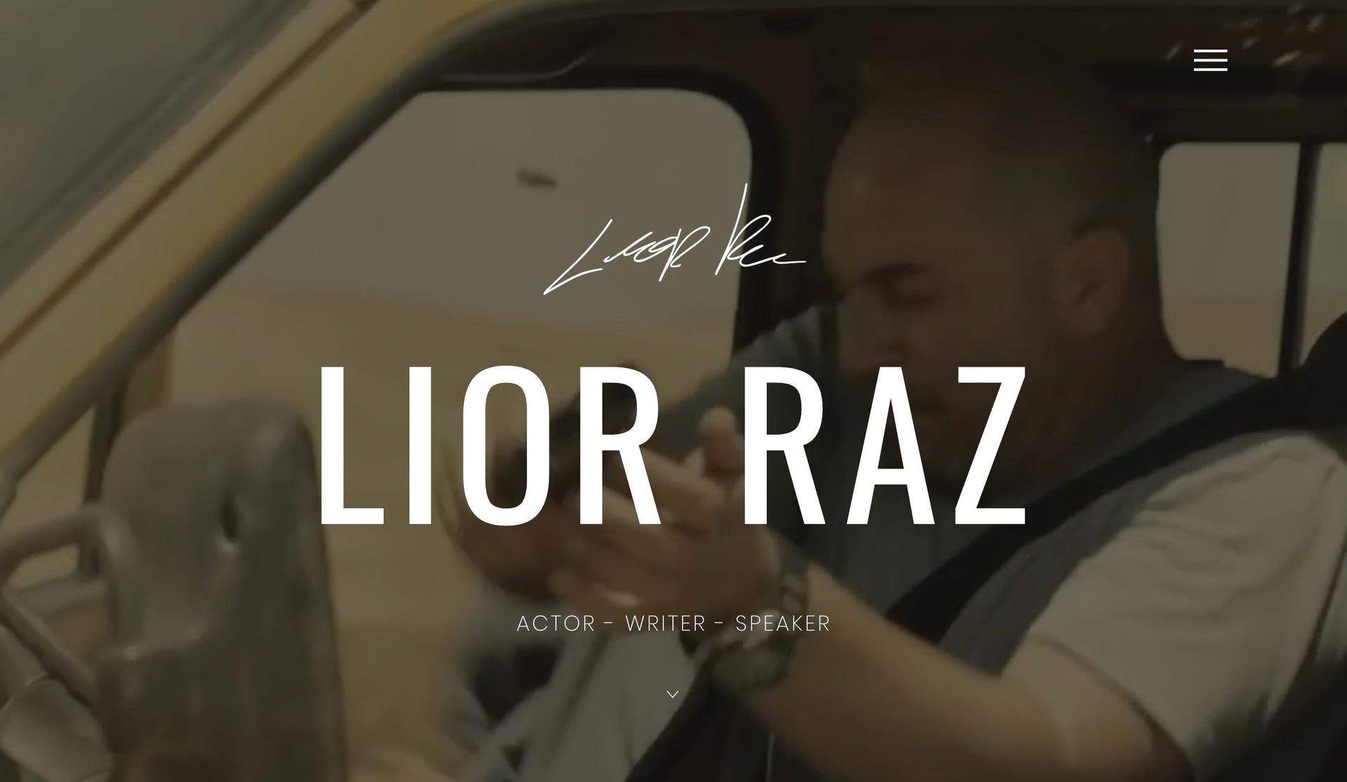 Lior Raz-resume website examples