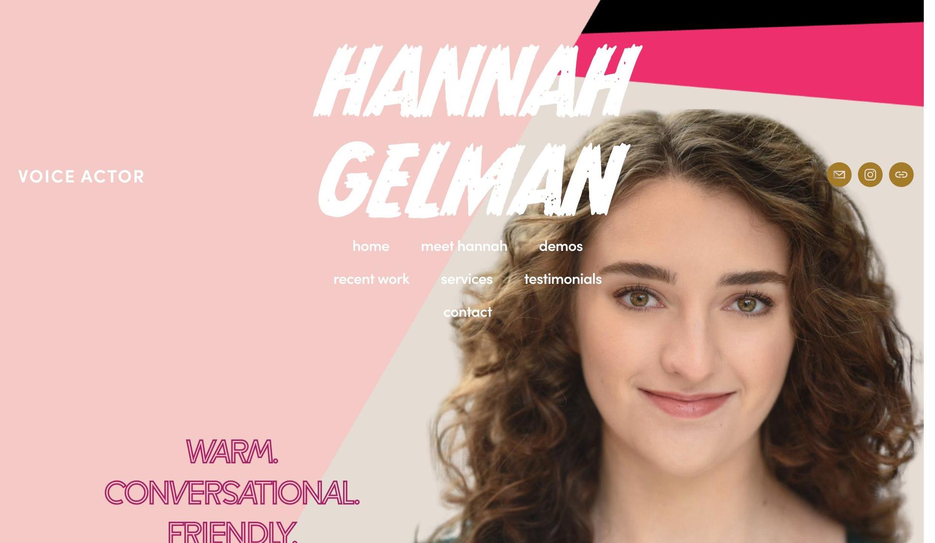 Hannah Gelman-actor websites