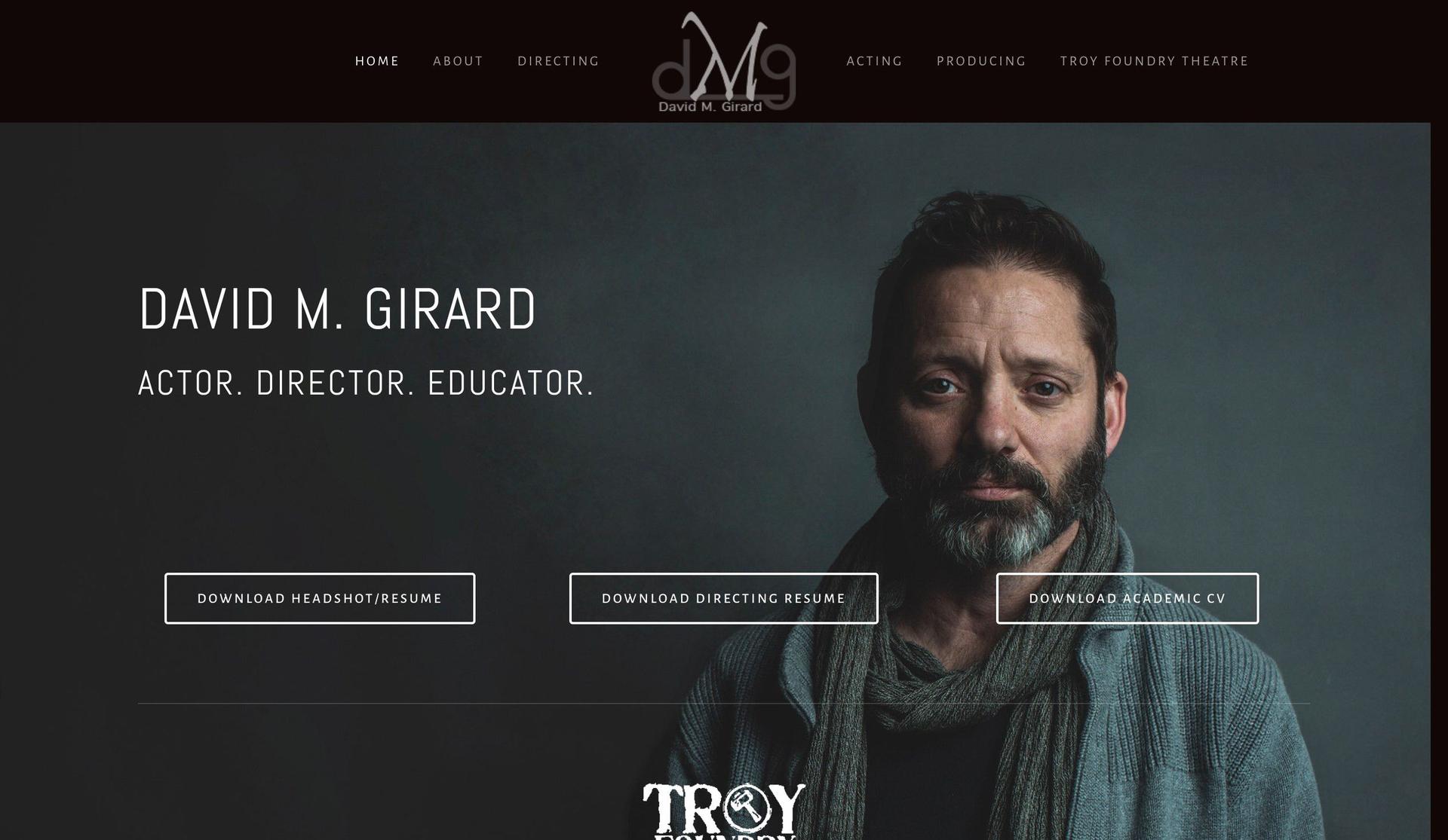 David M Girard-actor websites