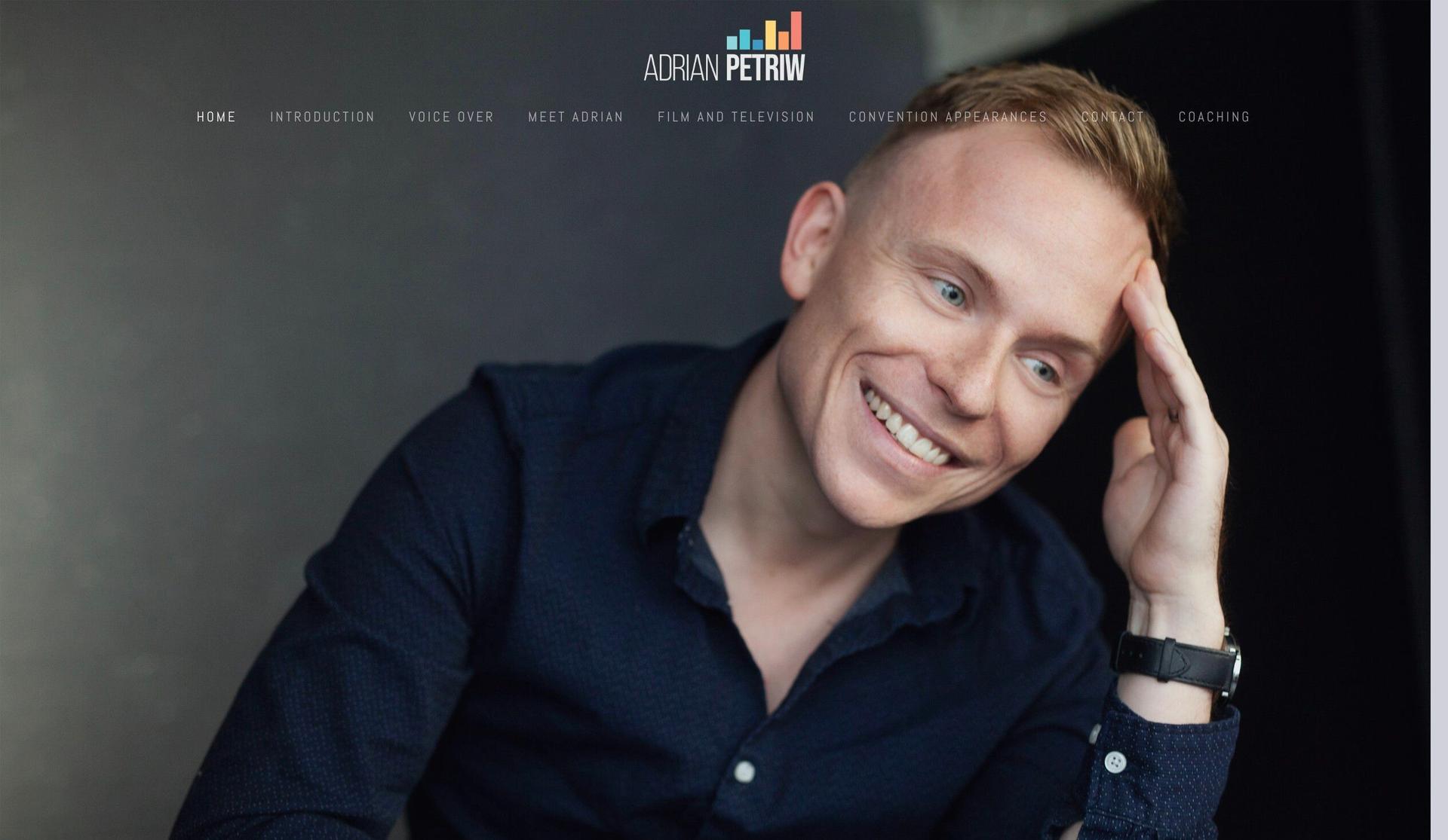 Adrian Petriw-voice actor websites