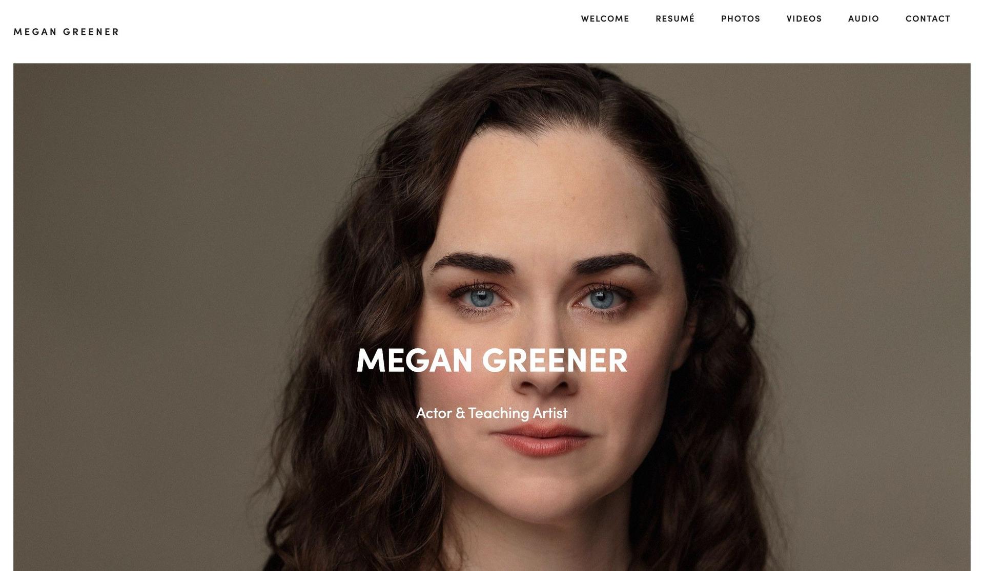 Megan Greener-actor websites