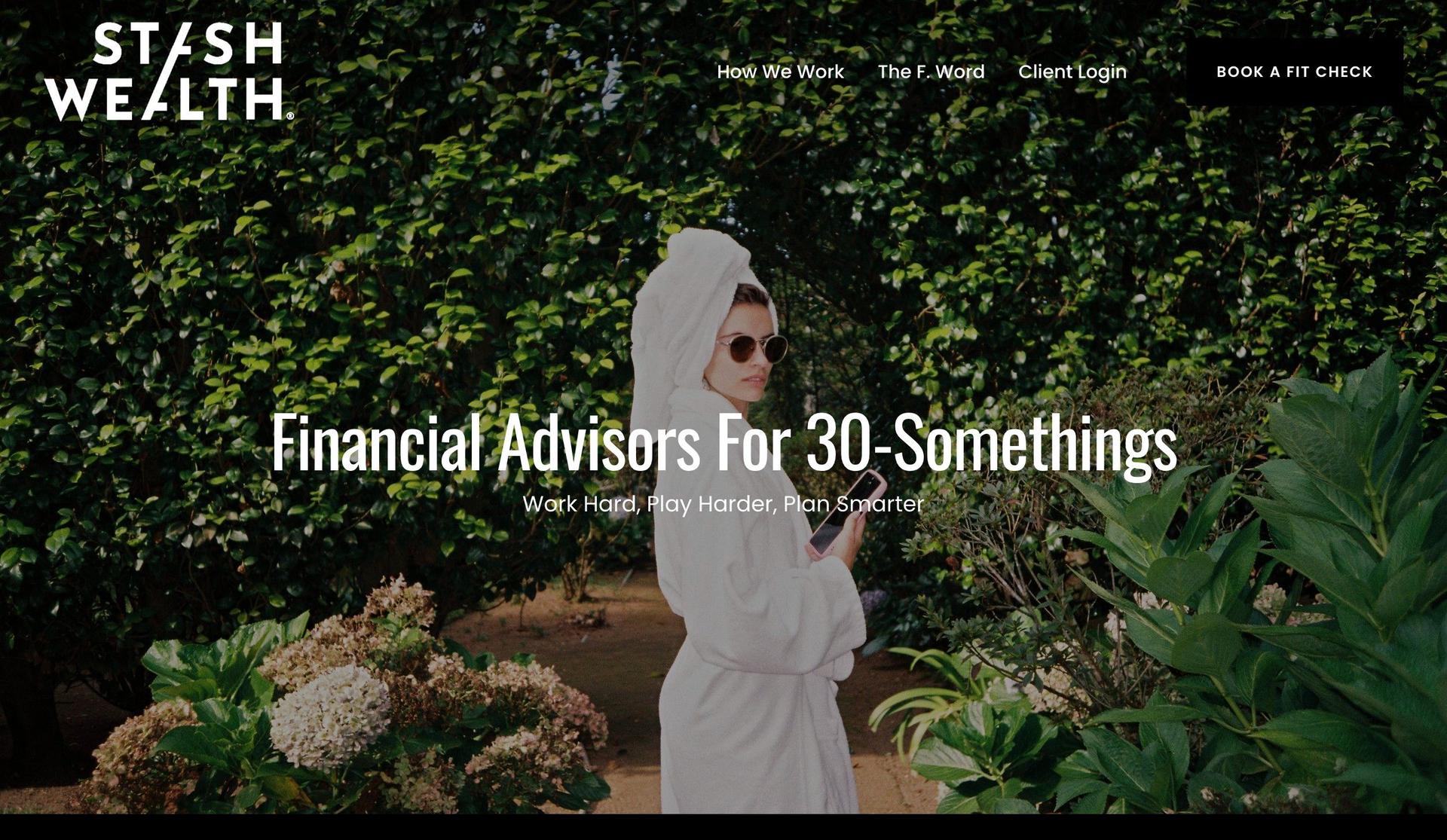 Stash Wealth-financial advisor websites