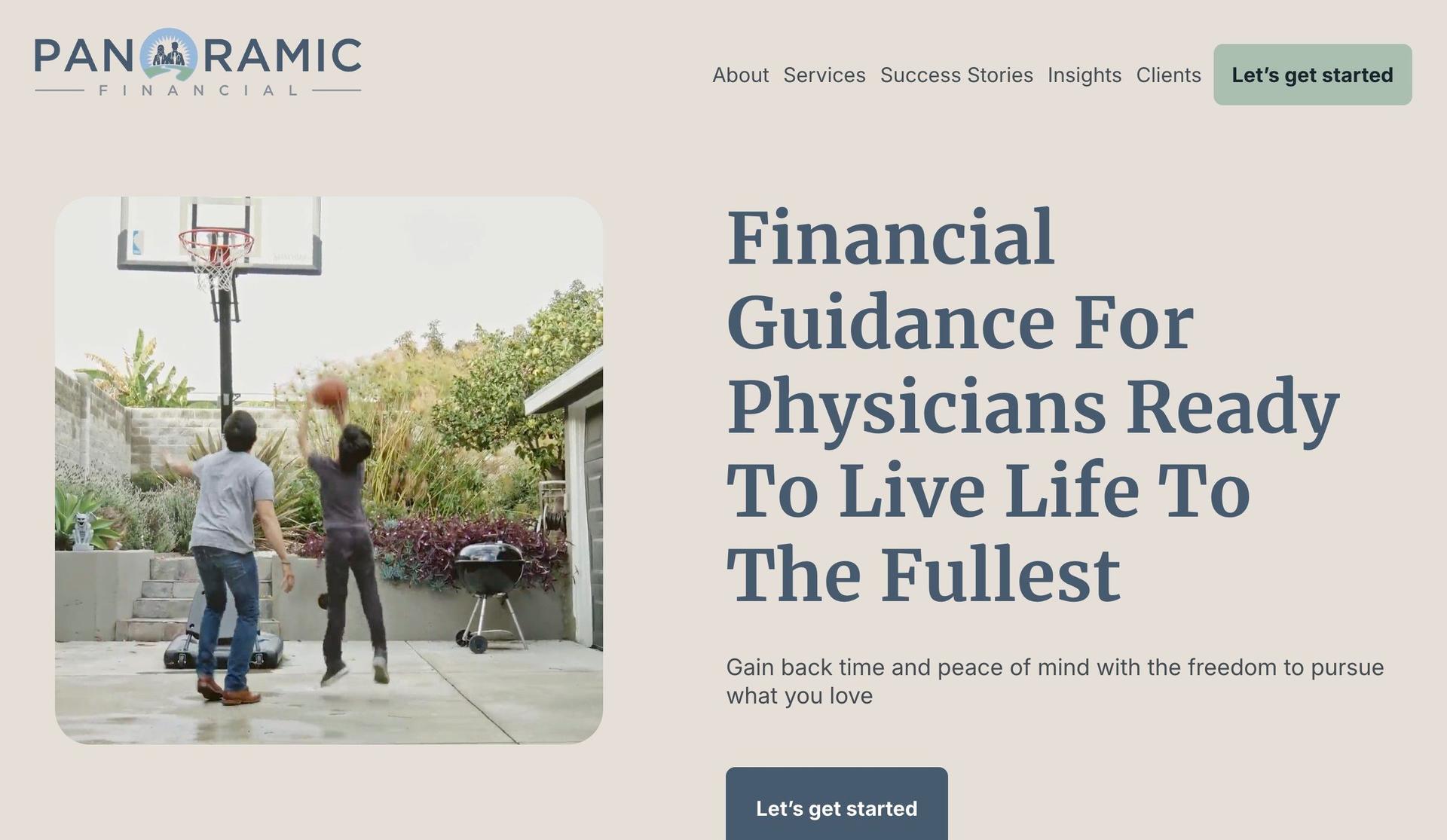 Panoramic Financial-financial advisor websites