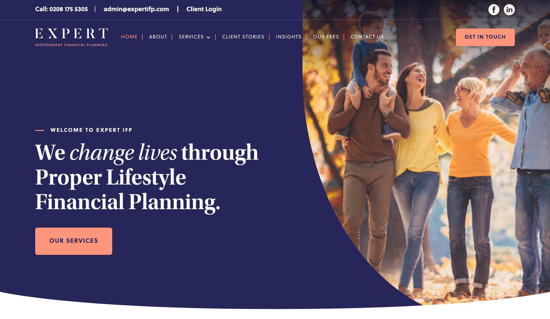 Experti Financial Planning-financial advisor websites