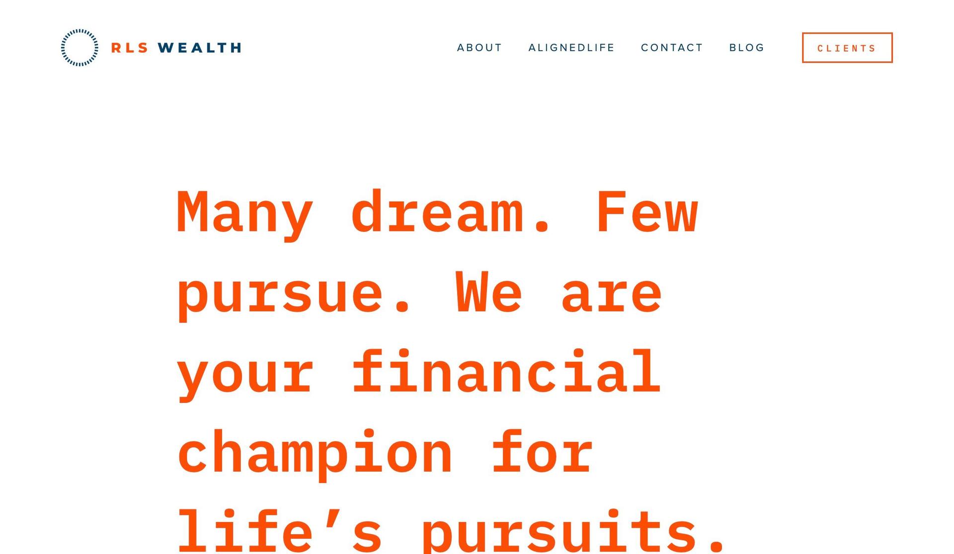 RLS Wealth-financial advisor websites