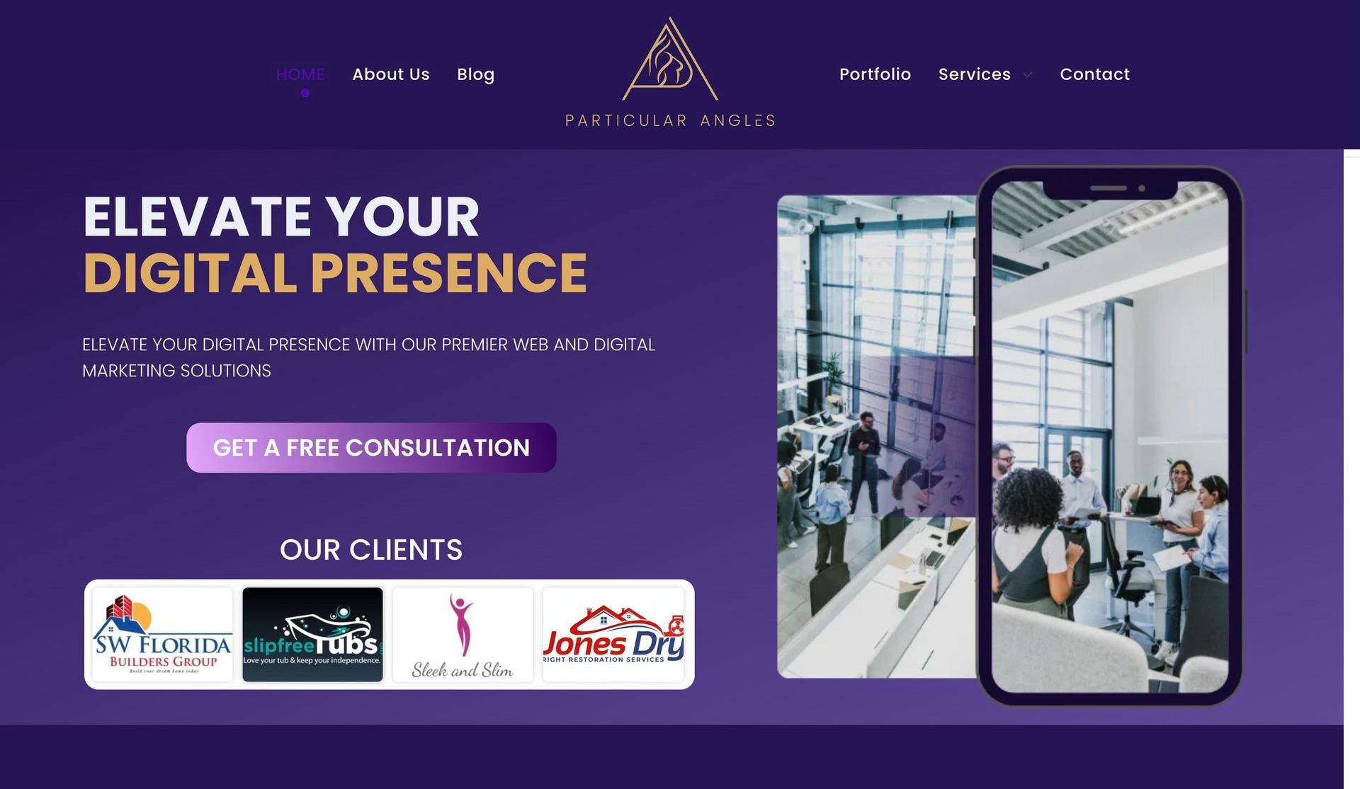 Particular Angles-marketing agency websites