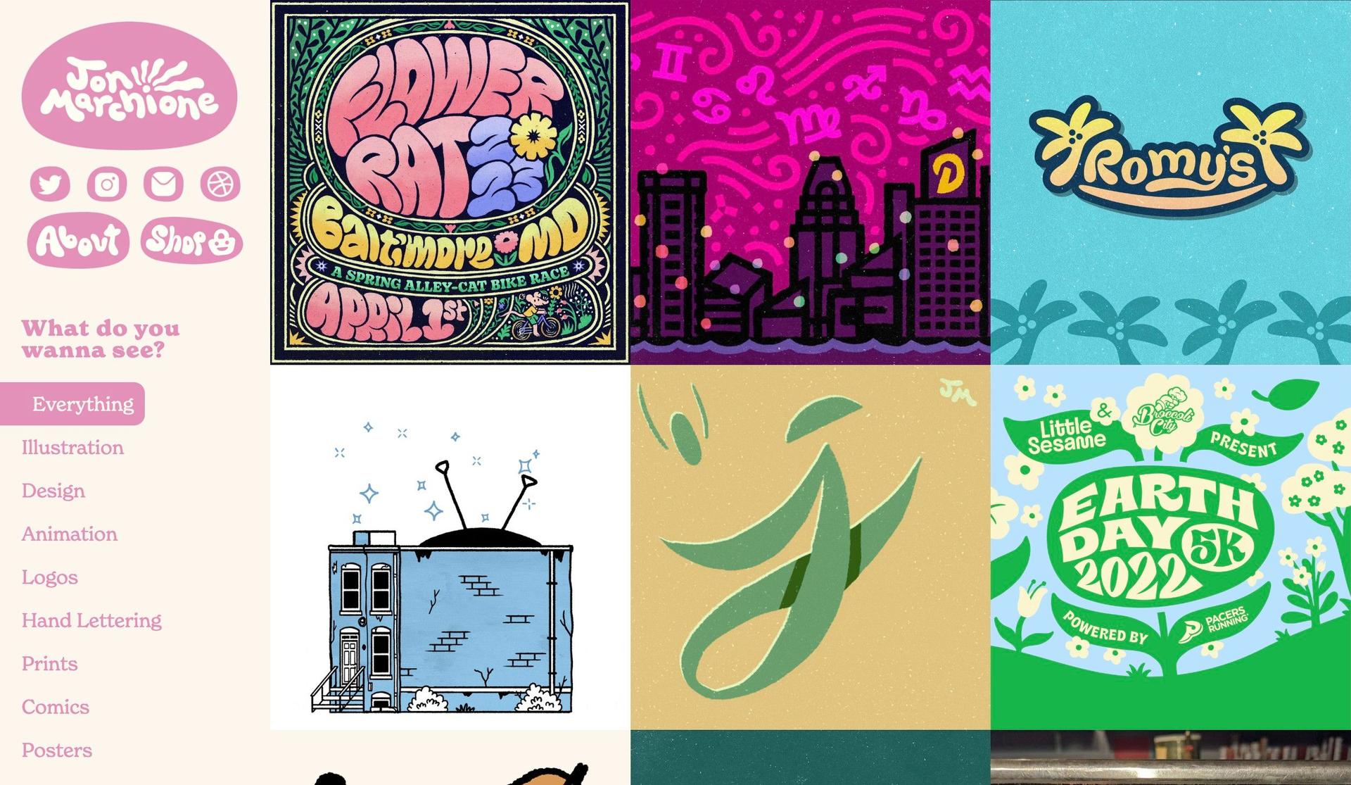 Jon Marchione-artist websites