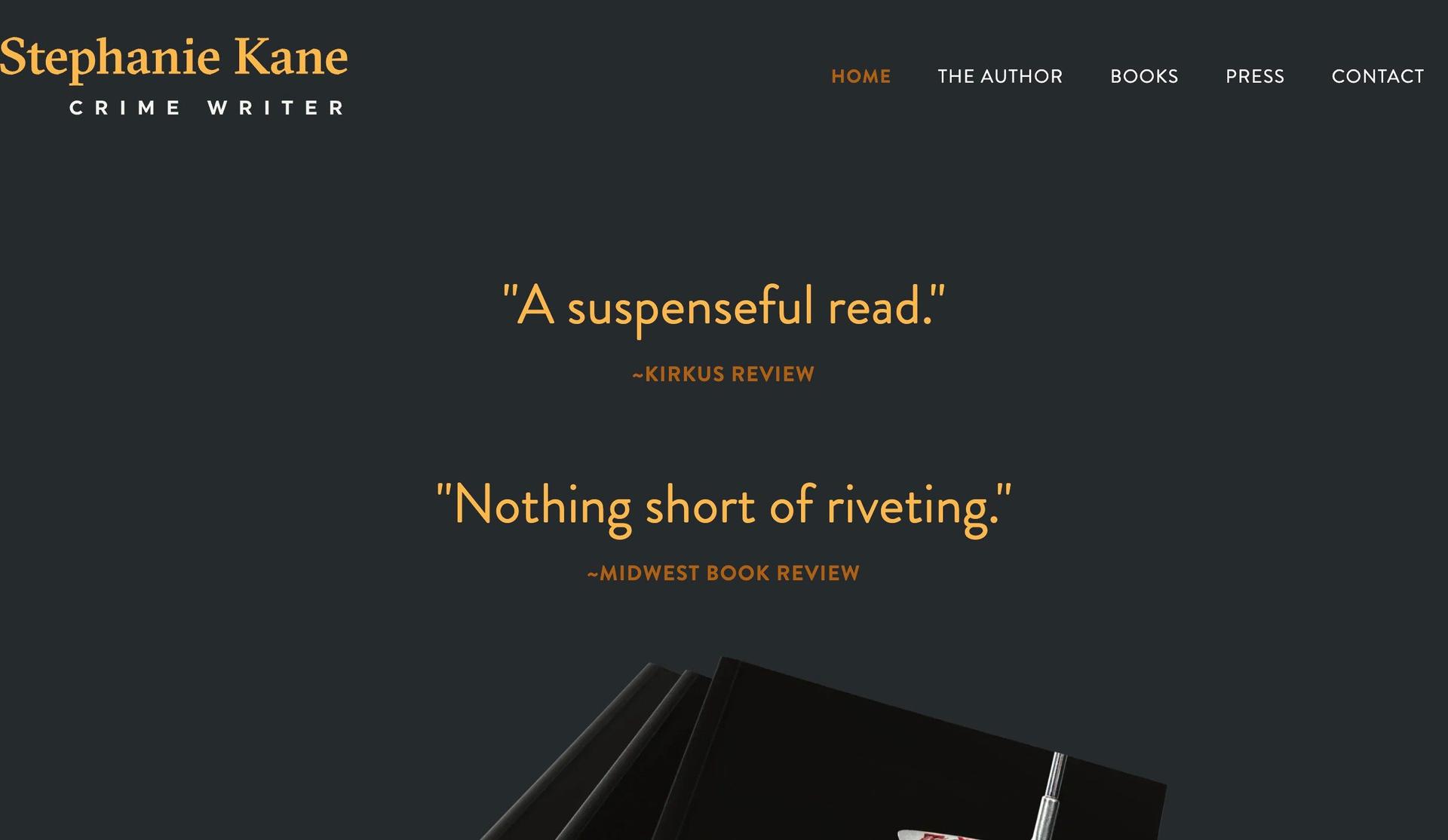 Writer Kane-author websites