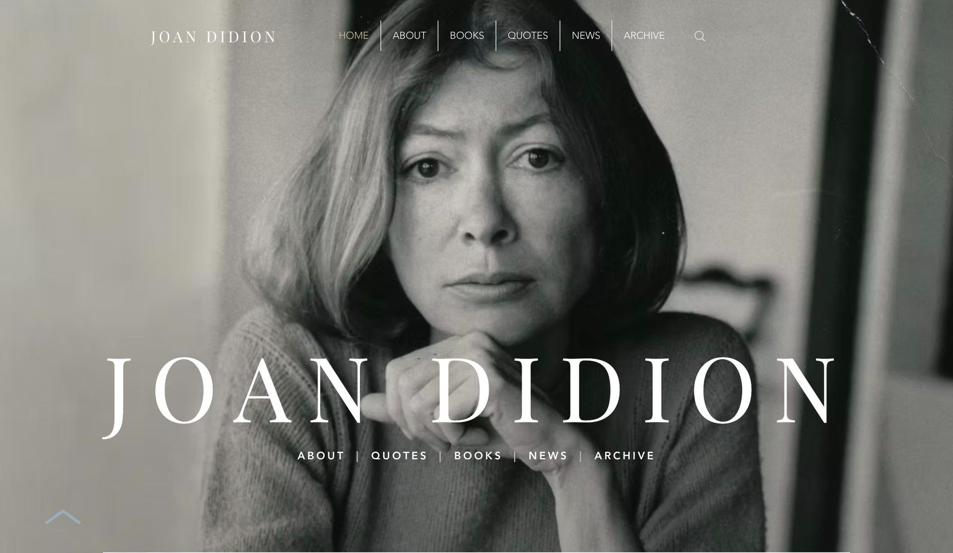 Joan Didion-author websites