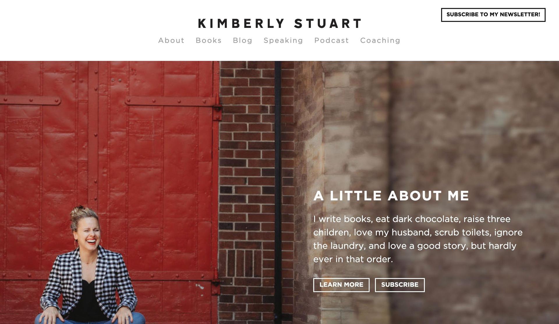 Kimberly Stuart-author websites