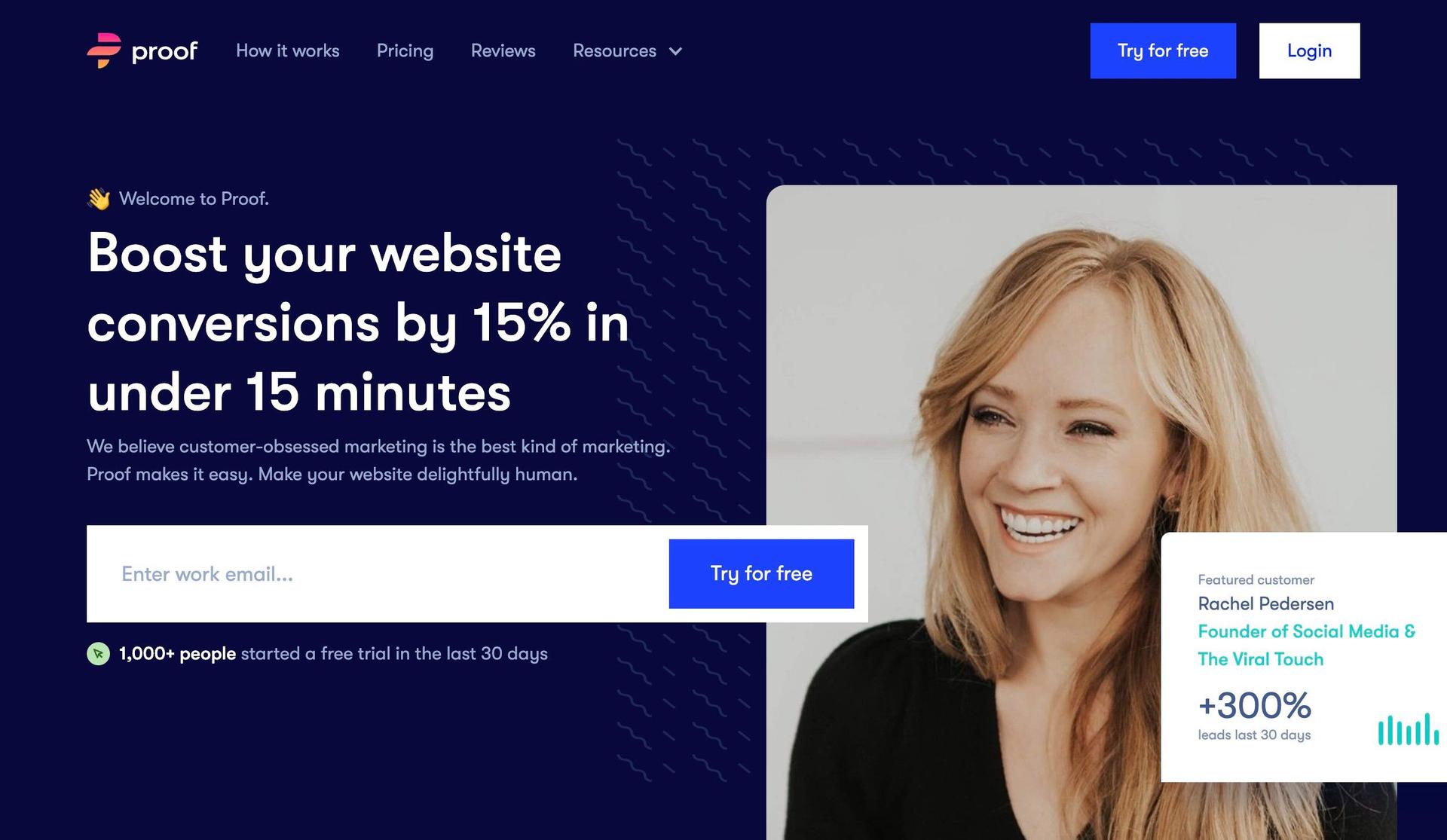 Useproof-saas website examples