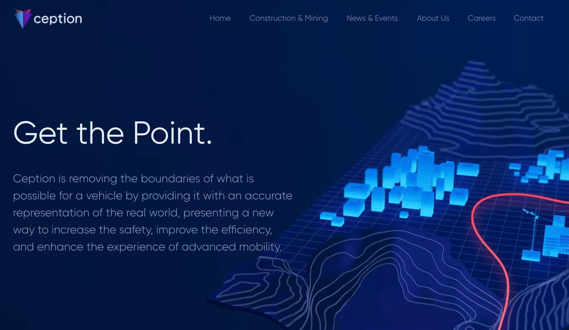 Ception AI-technology website examples