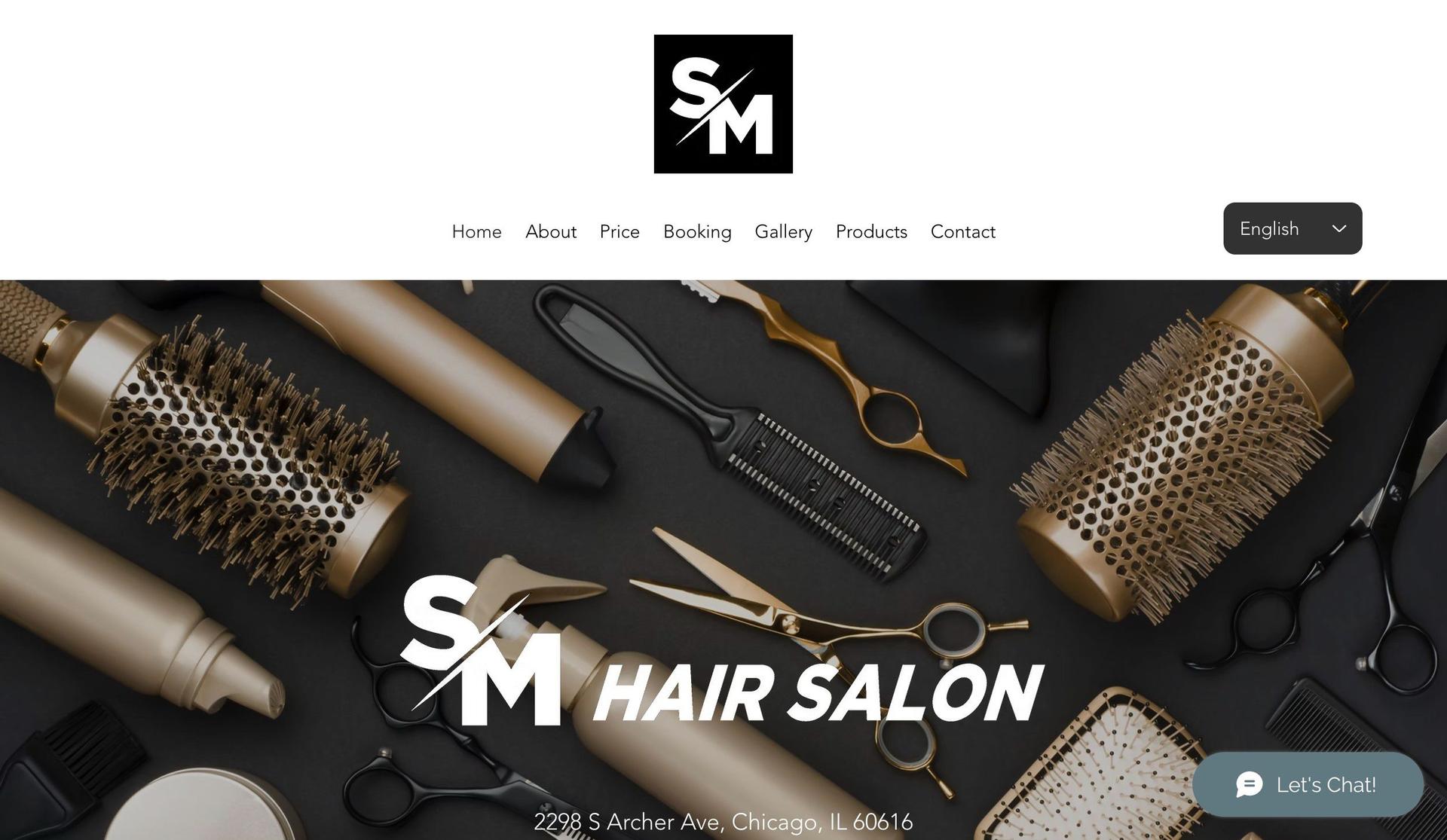 SM Hair Salon-beauty salon websites