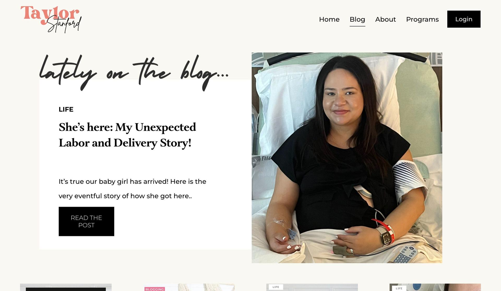 Taylor Stanford-personal blog examples