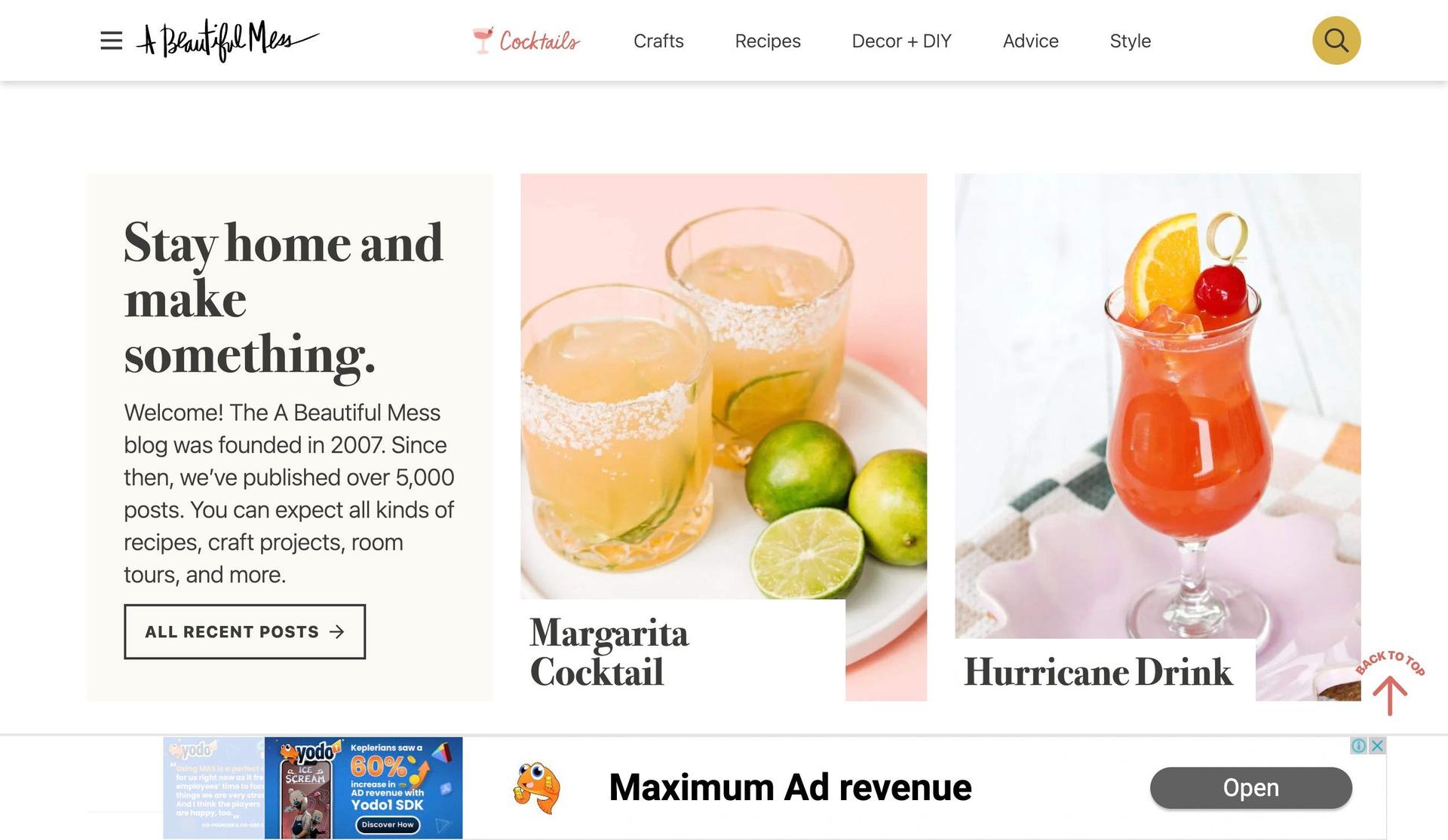 A Beautiful Mess-+lifestyle website examples+
