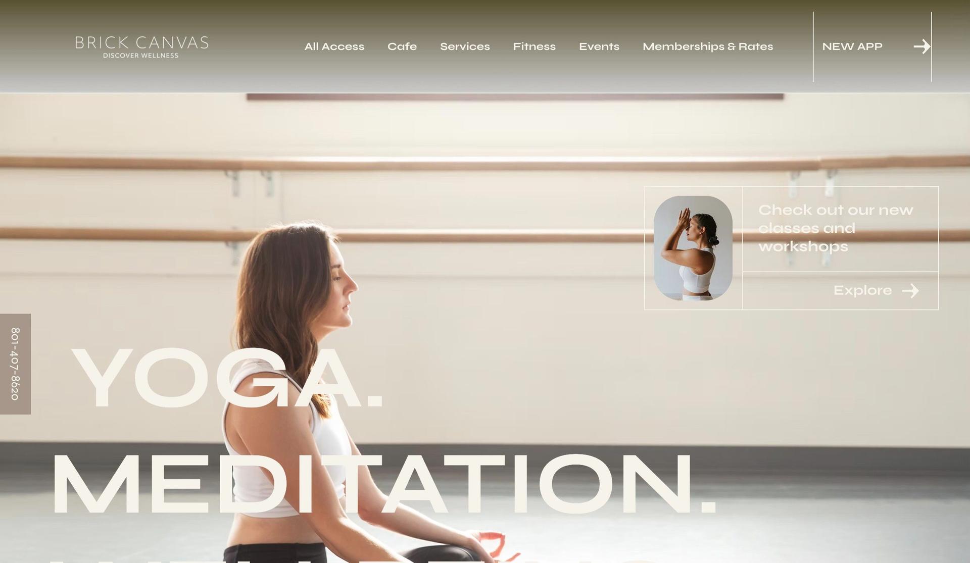 Brick Canvas-beauty salon websites