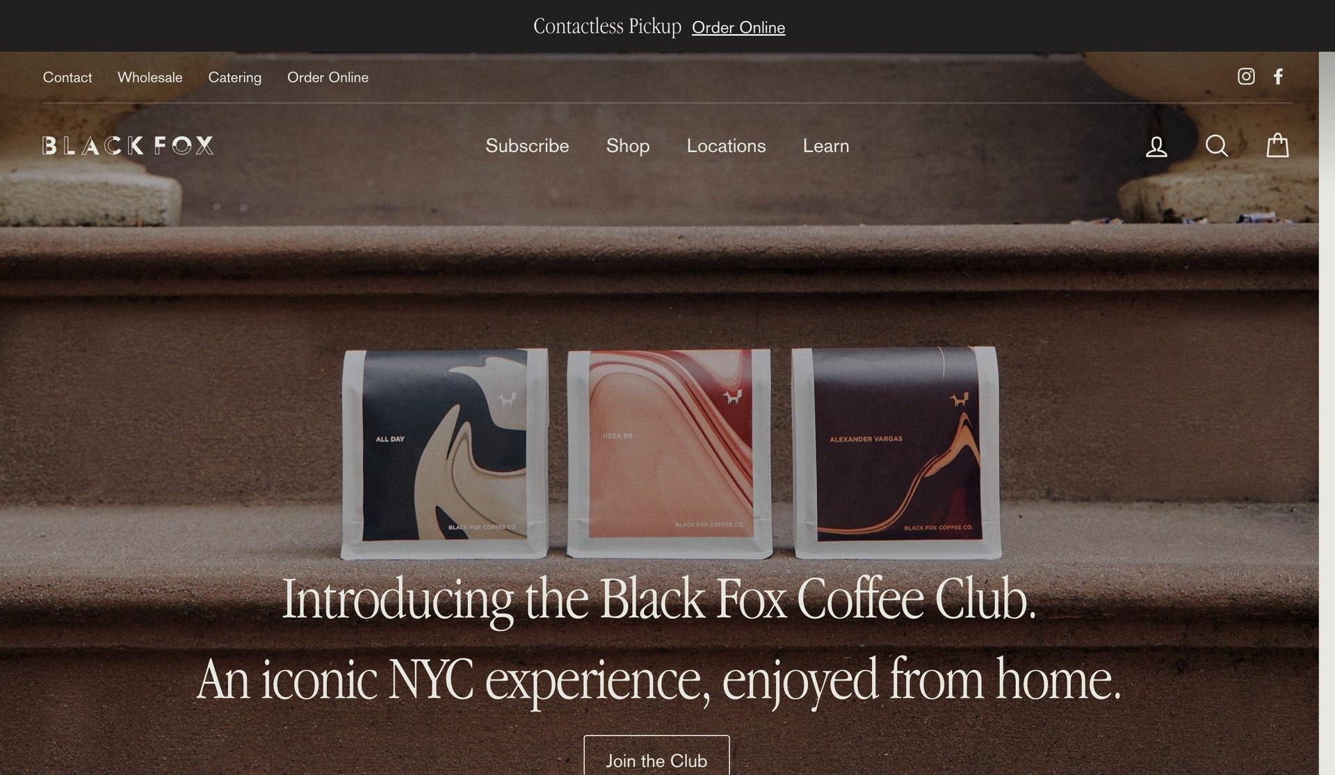 Black Fox Coffee-coffee shop websites