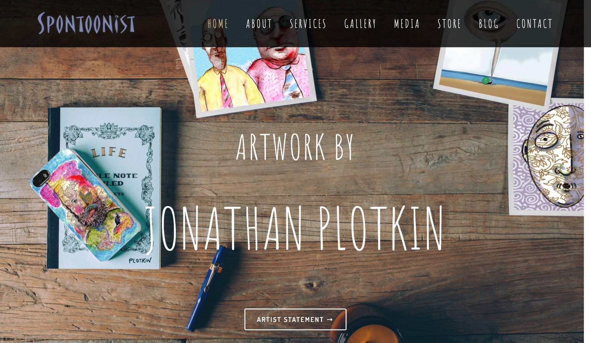 Spontoonist-cartoonist website portfolios