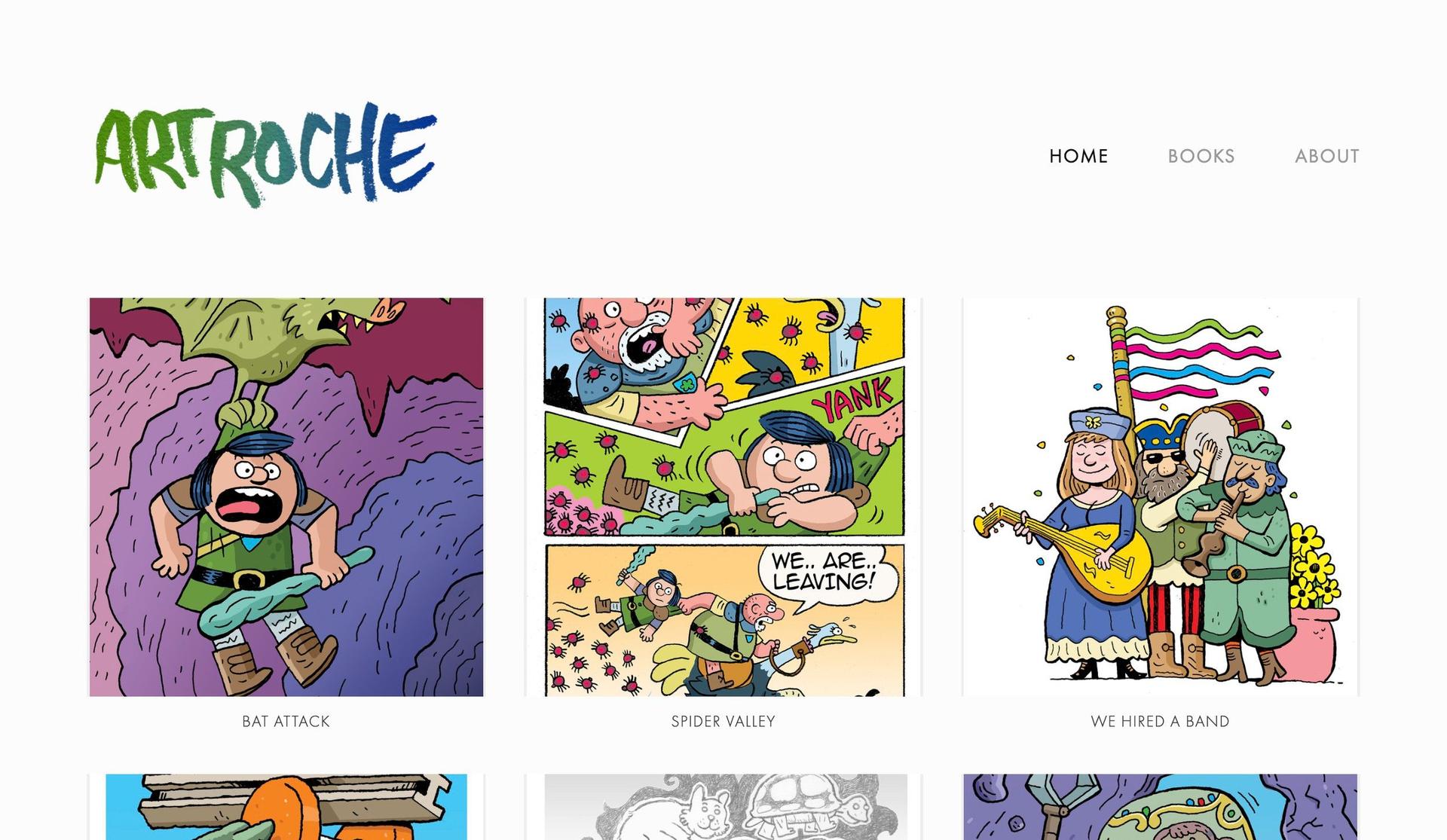 Art Roche-cartoonist website portfolios