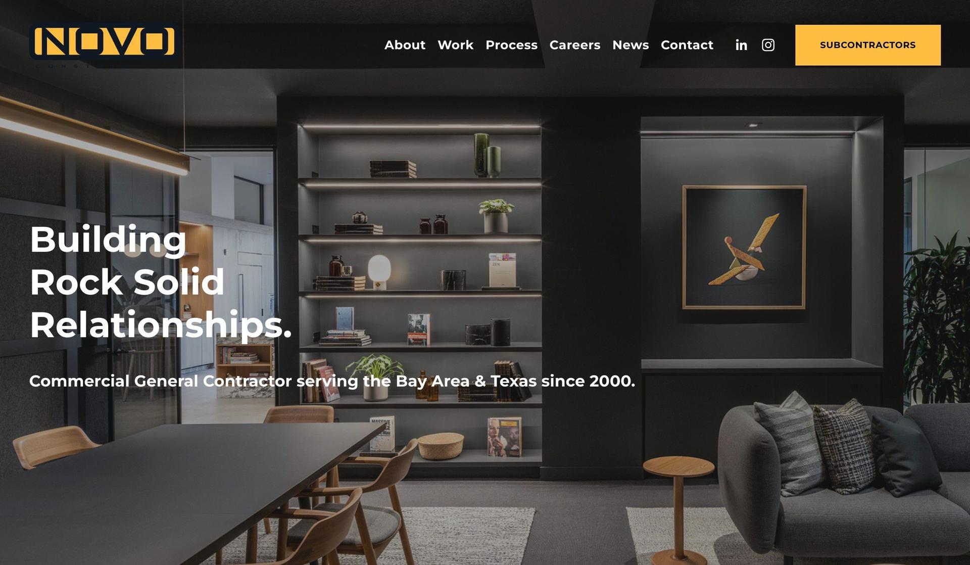 Novo Construction-contractor websites