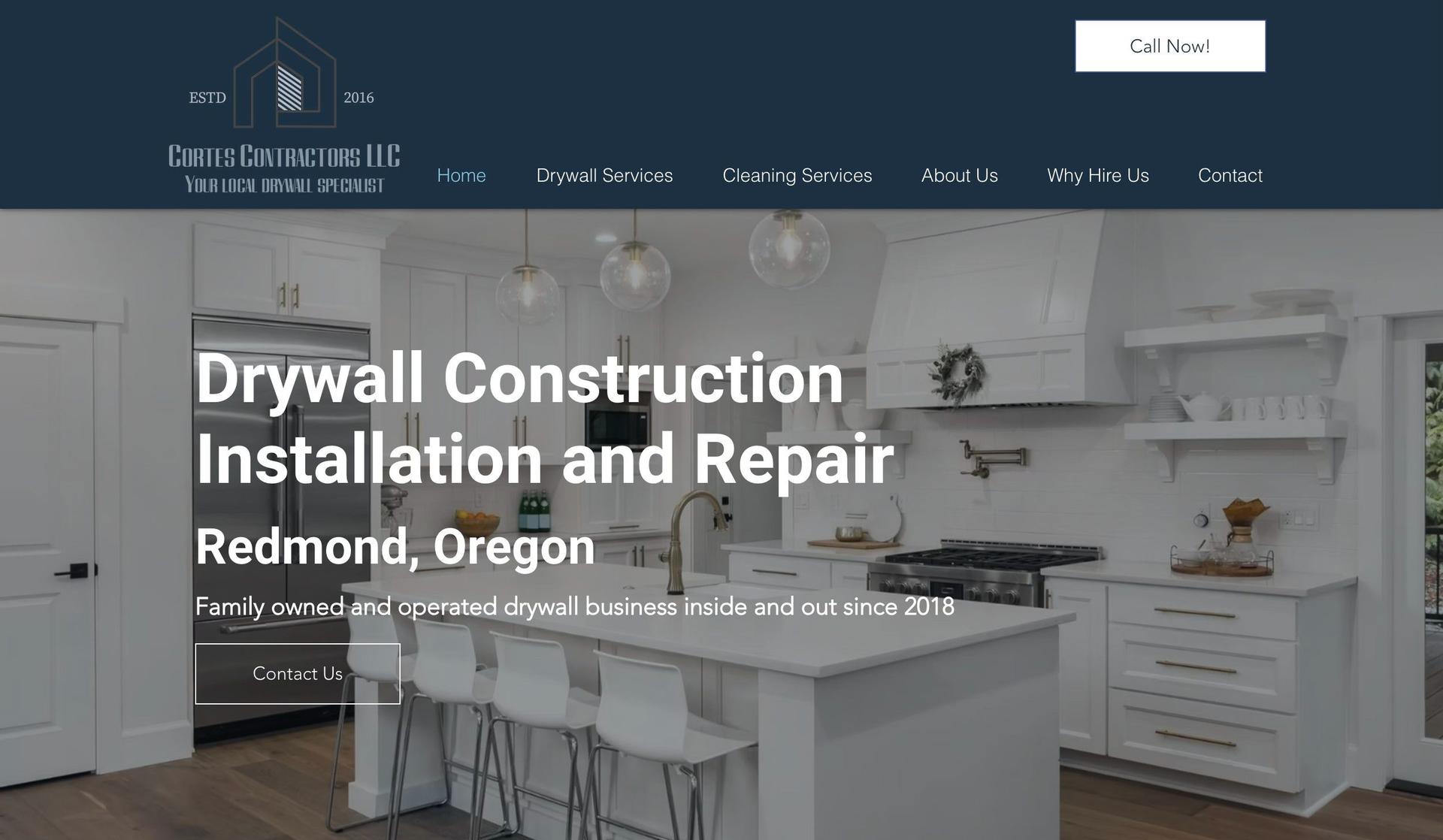Cortes Contractors-contractor websites