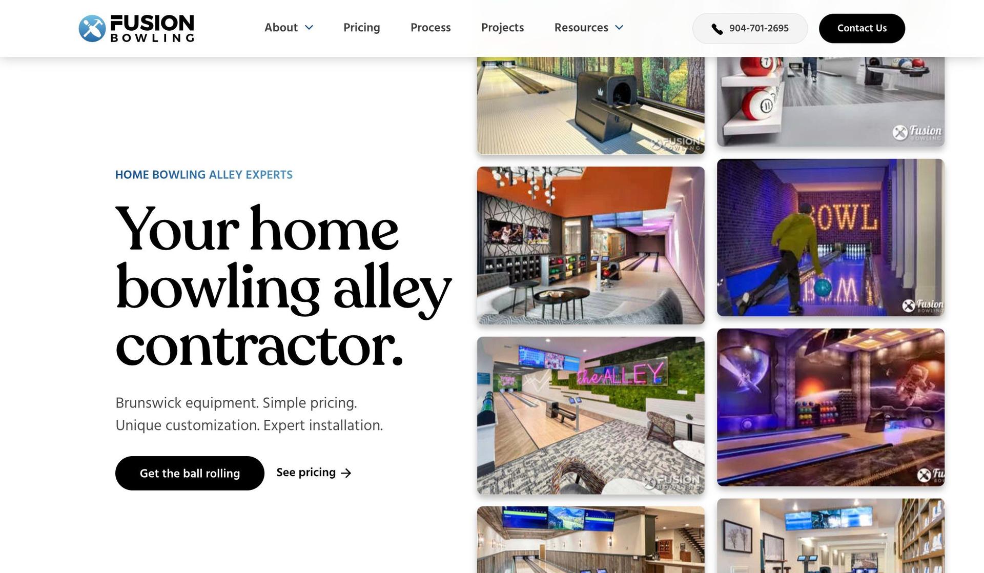 Fusion Bowling-contractor websites