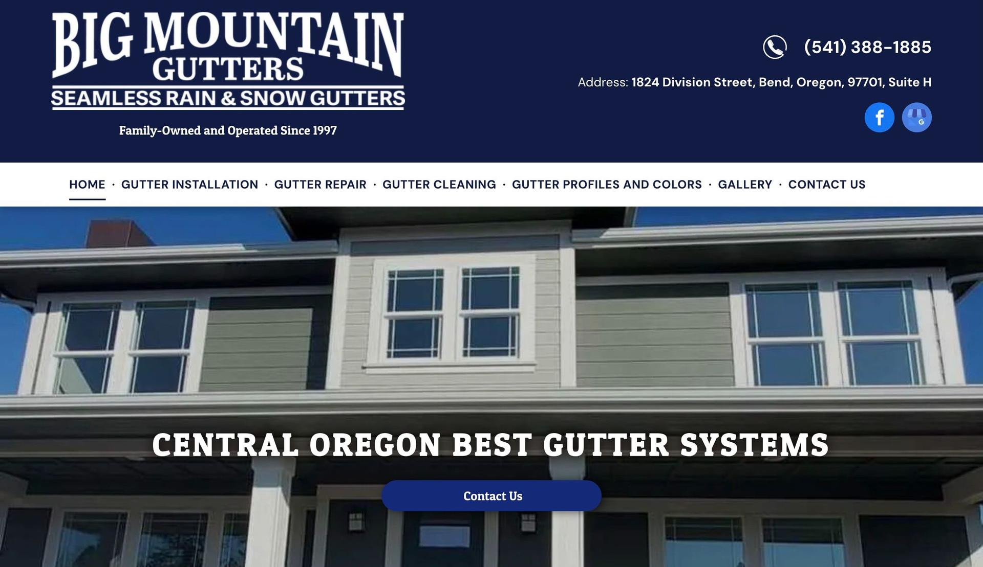 Big Mountain Gutters-contractor websites