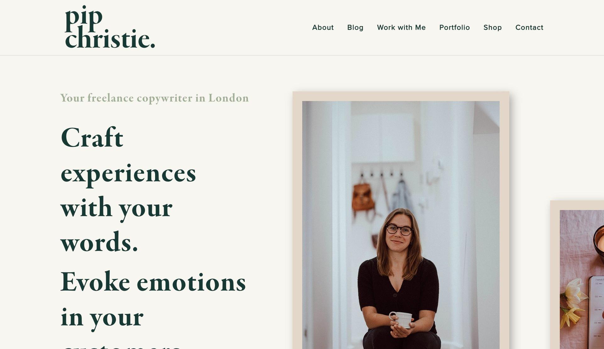 Pip Christie-copywriting portfolio examples