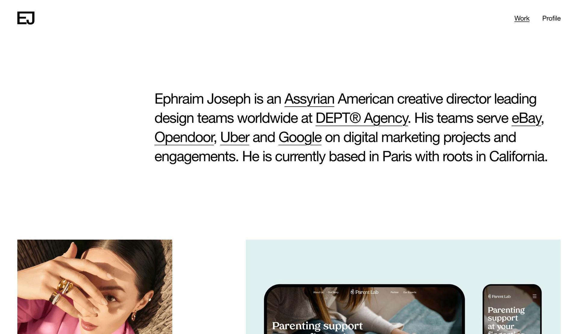 Ephraim Joseph-creative director portfolios