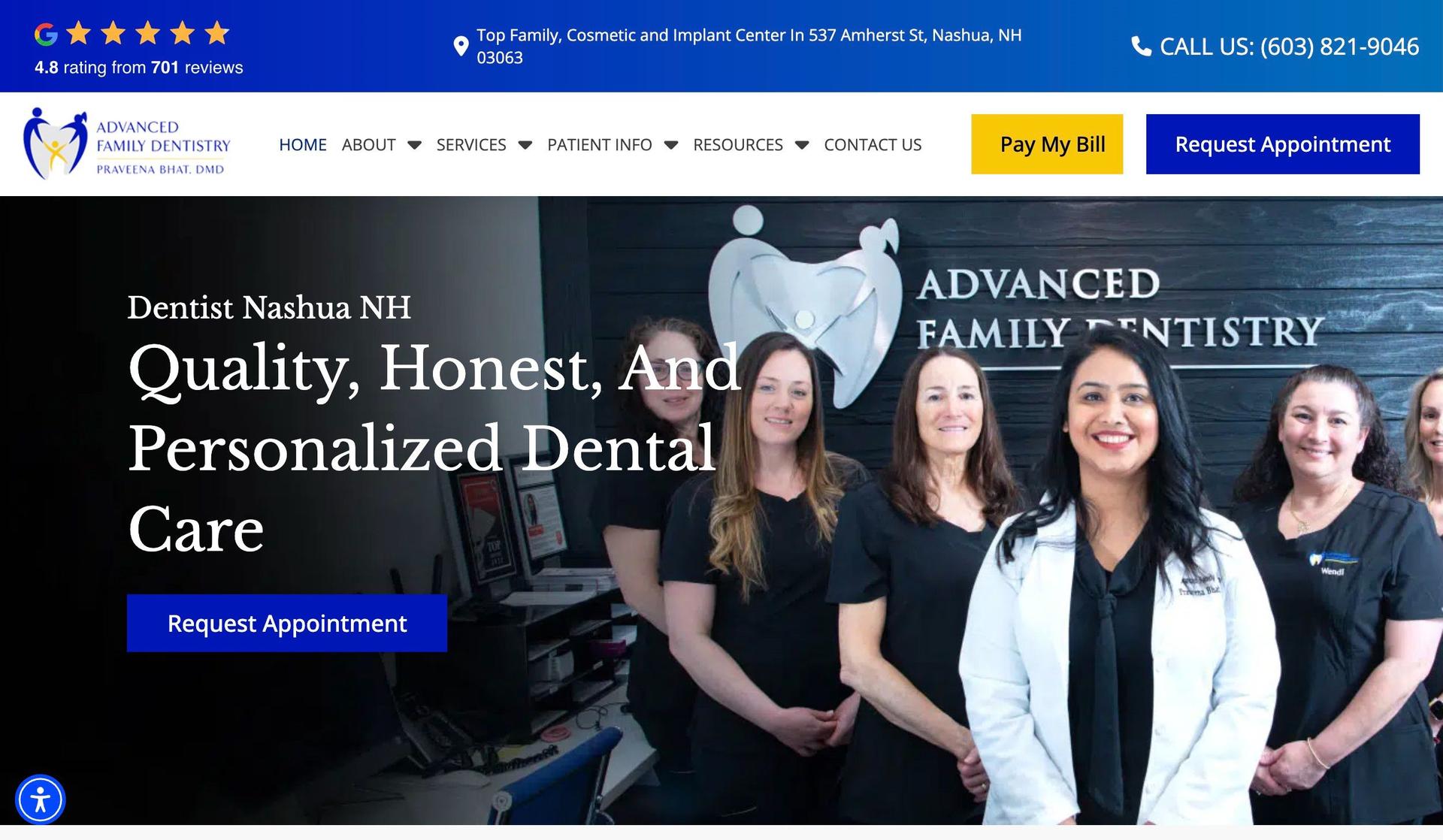 Family Dentist Nashua-dental websites