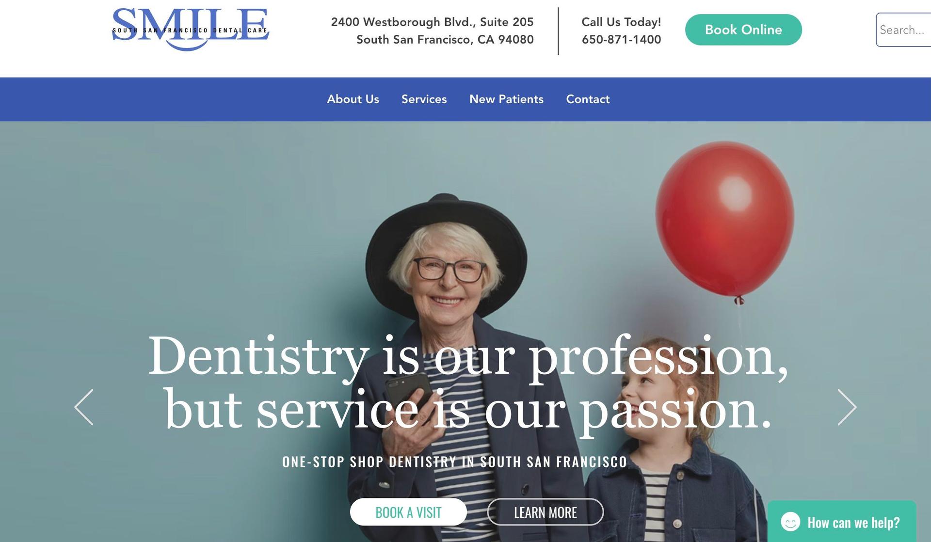 South San Francisco Dental Care-healthcare websites
