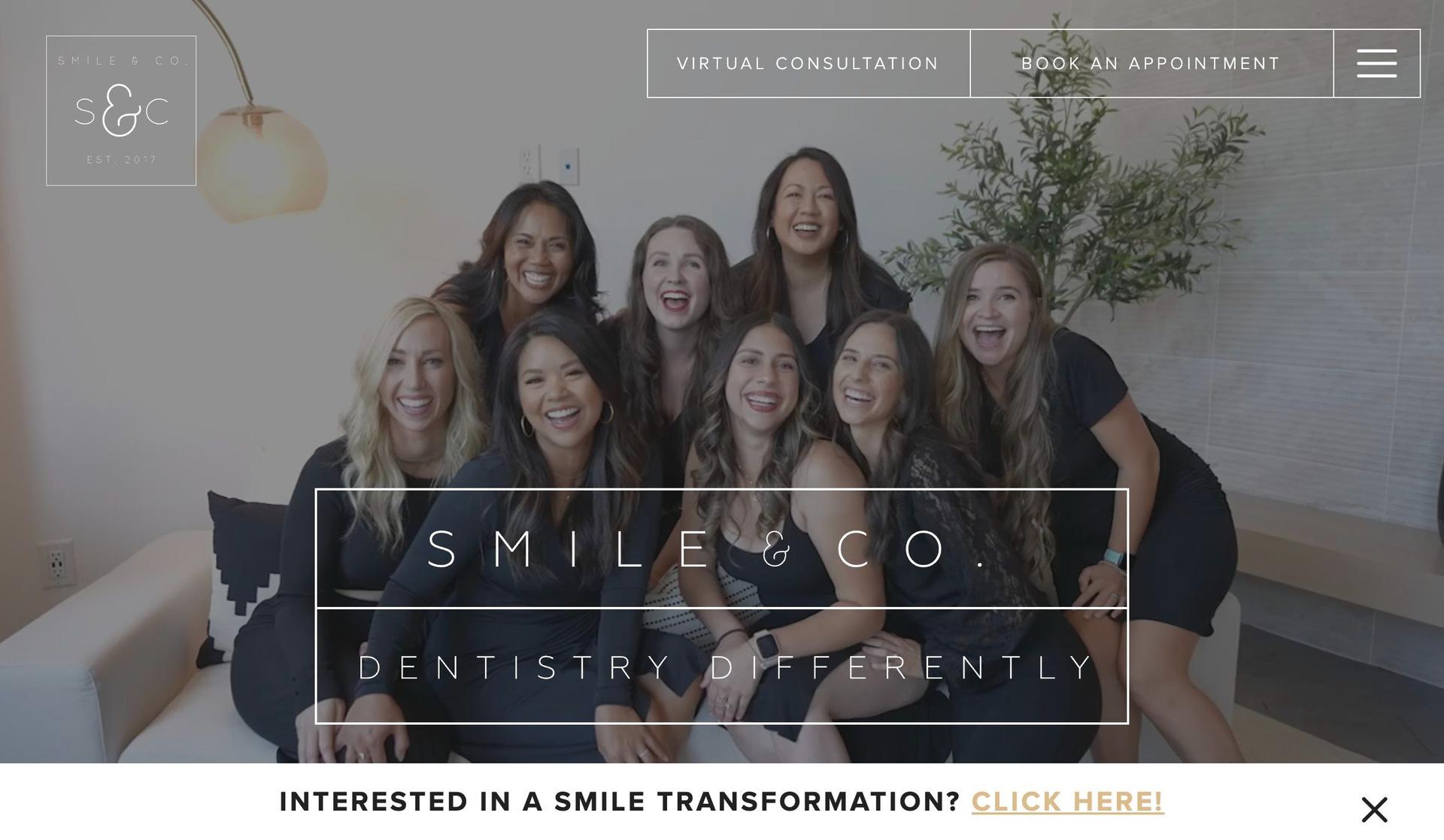 Smile and Company-dental websites