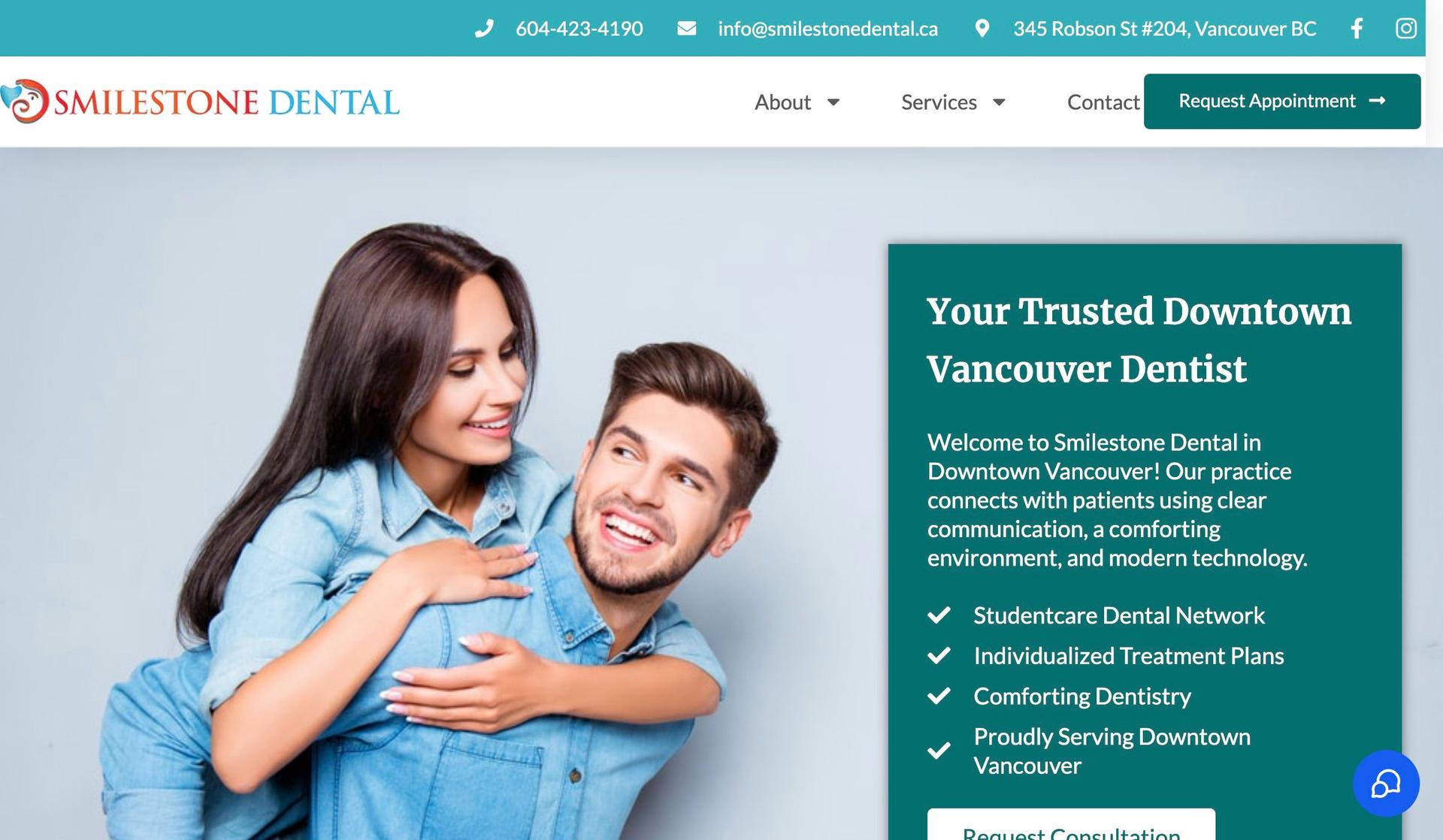 Smilestone Dental-dental websites