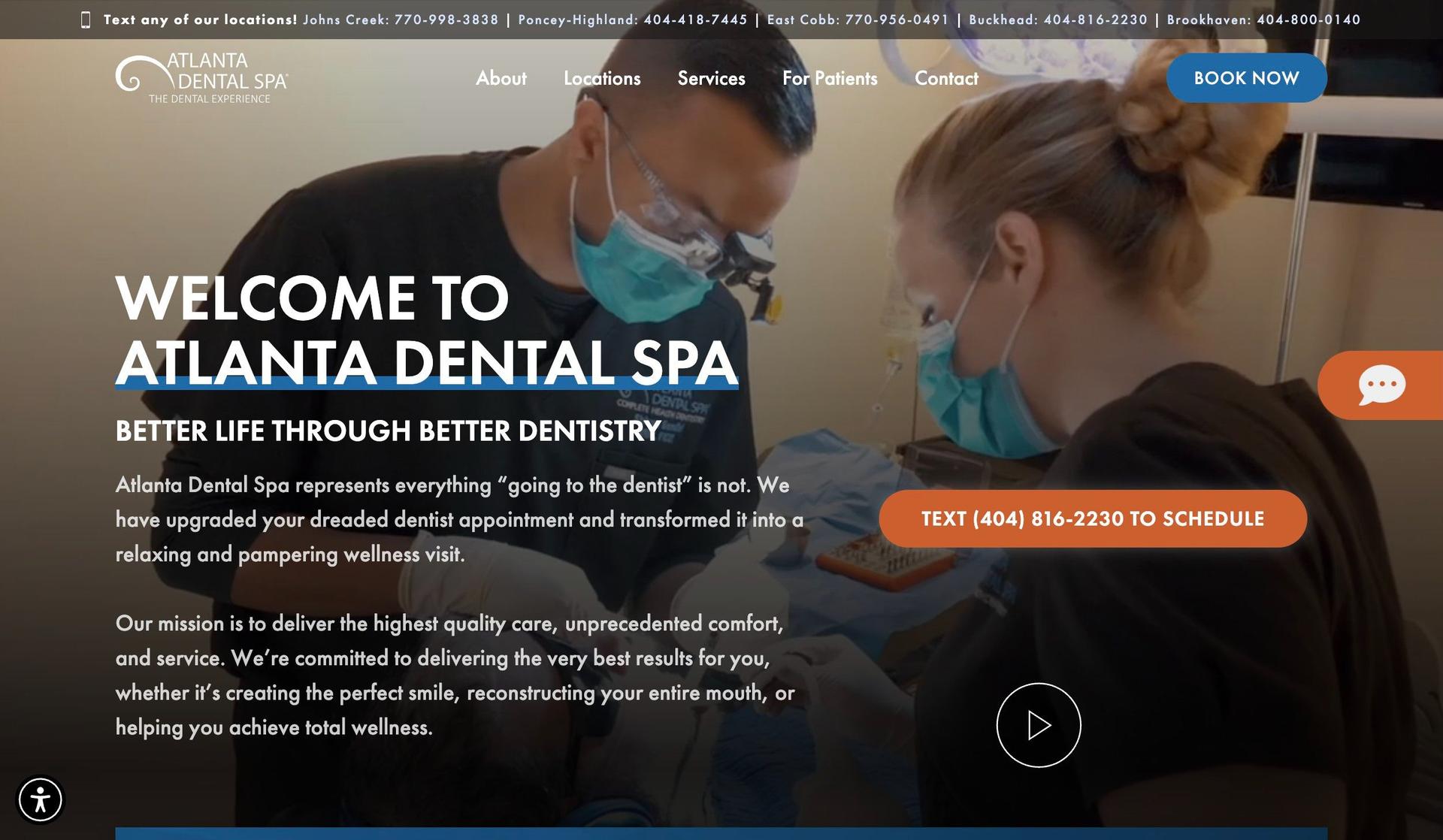 Atlanta Dental Spa-dental websites
