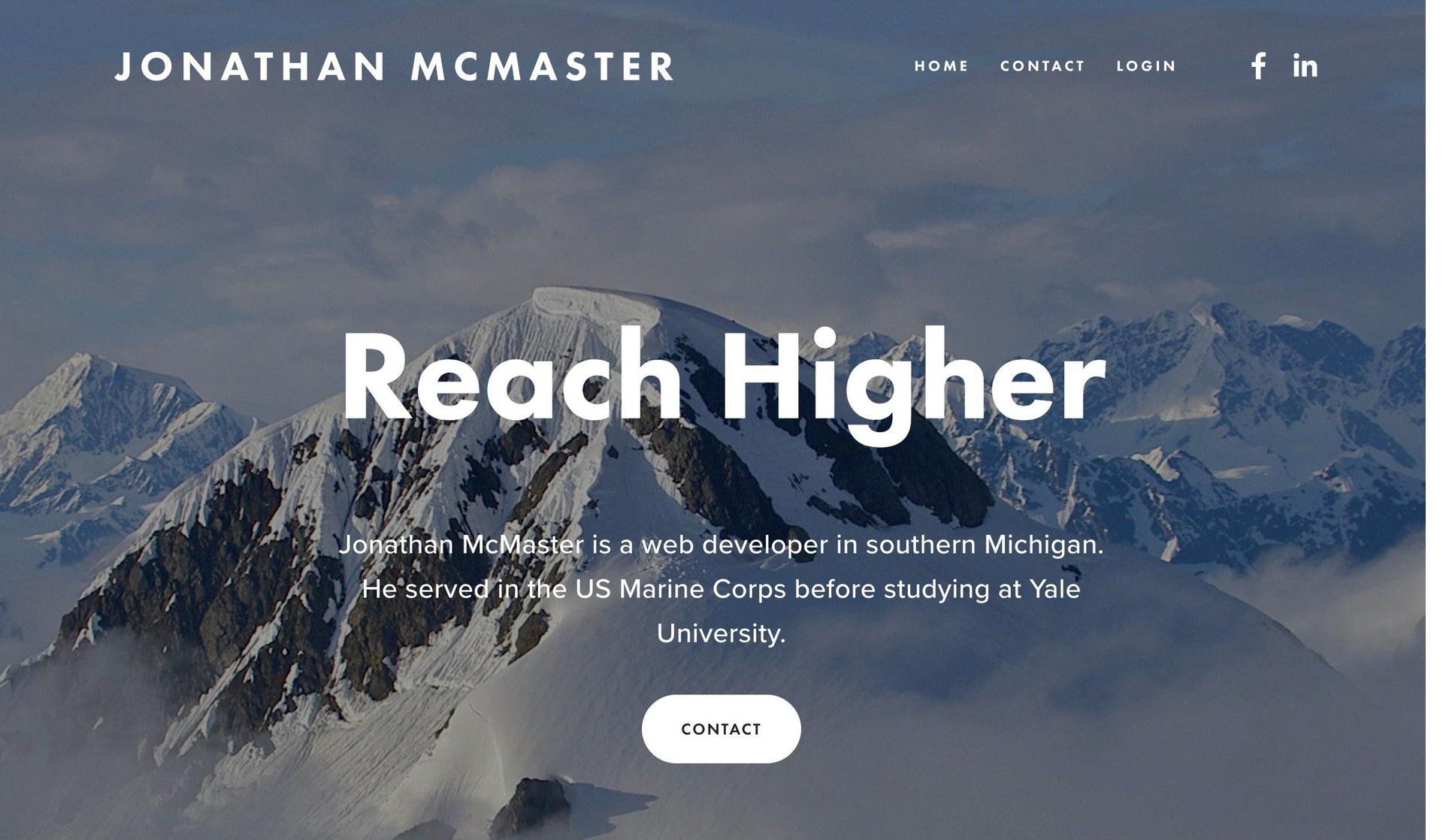 Jonathan McMaster-web developer portfolios